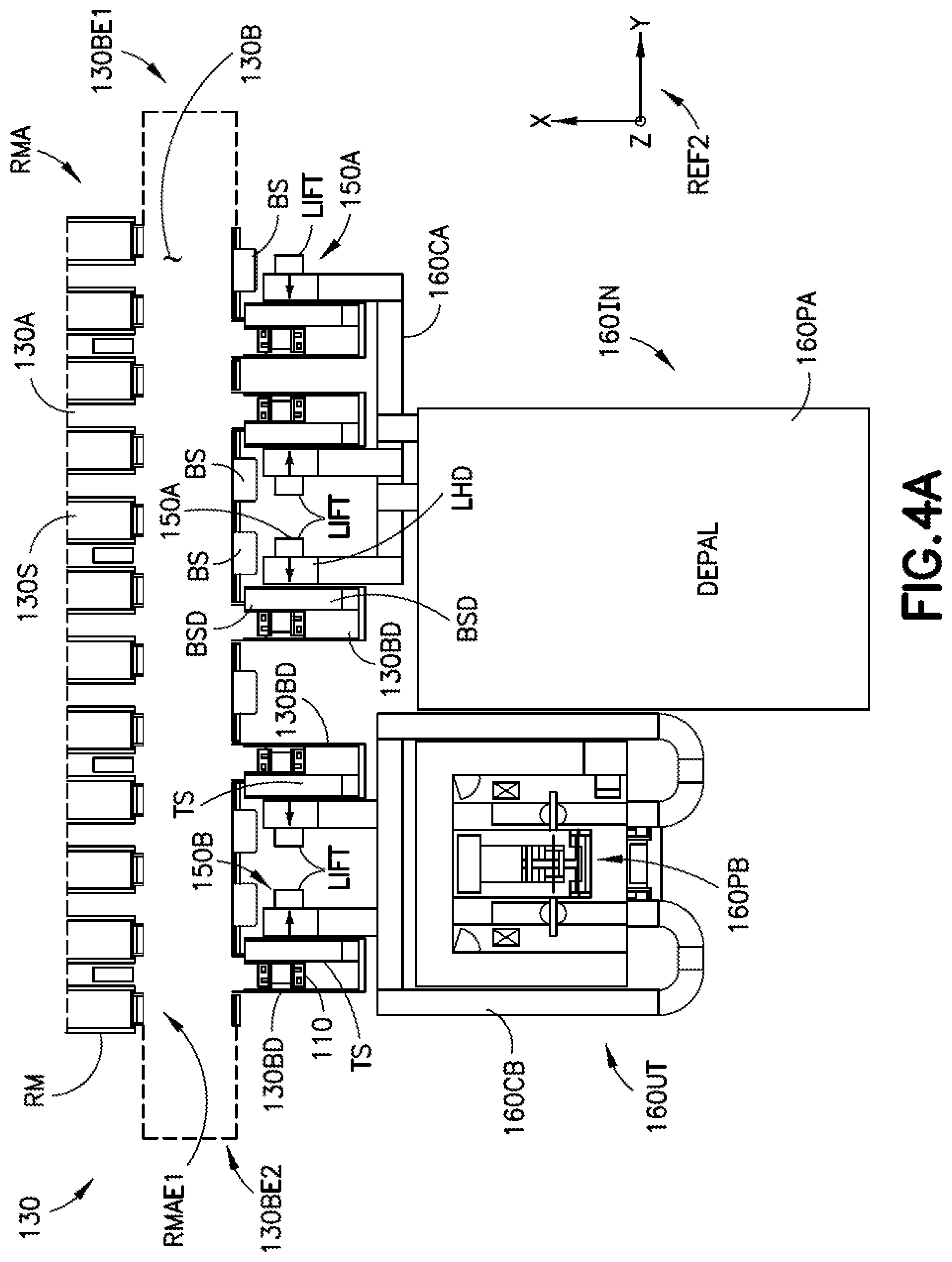 Patent US11787634 Figure 7 – Storage and retrieval system