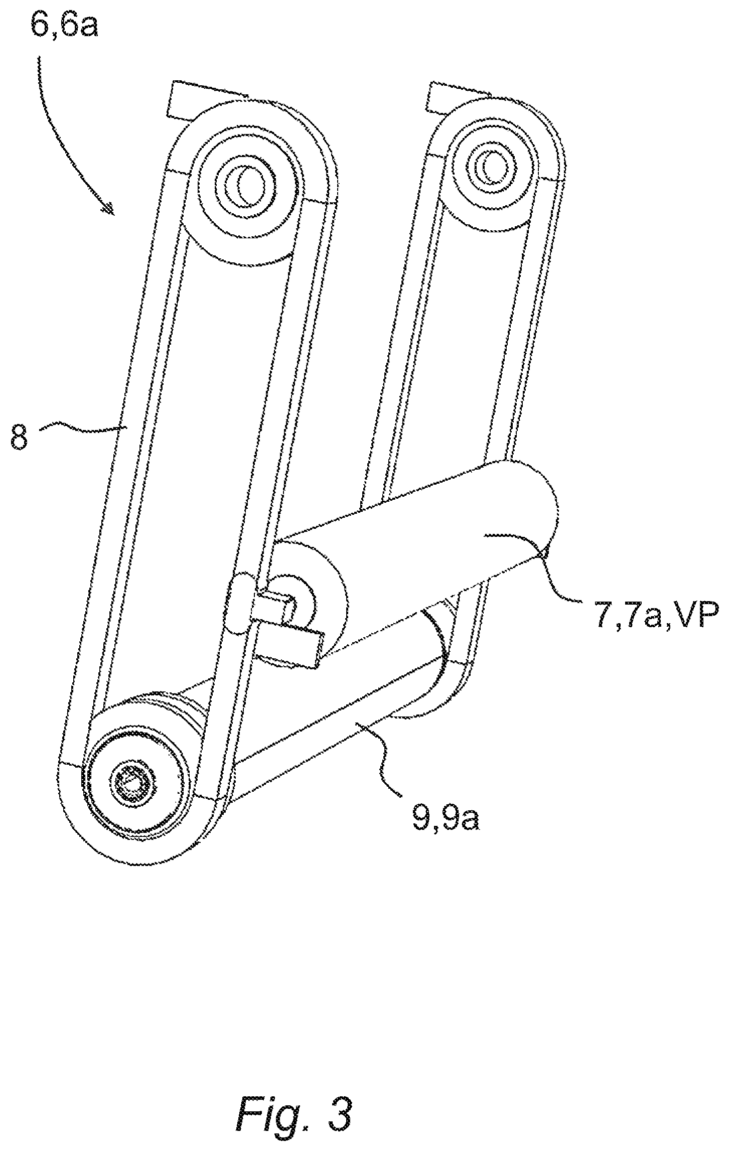Patent US11787640 Figure 3 – Floor-bound continuous conveyor