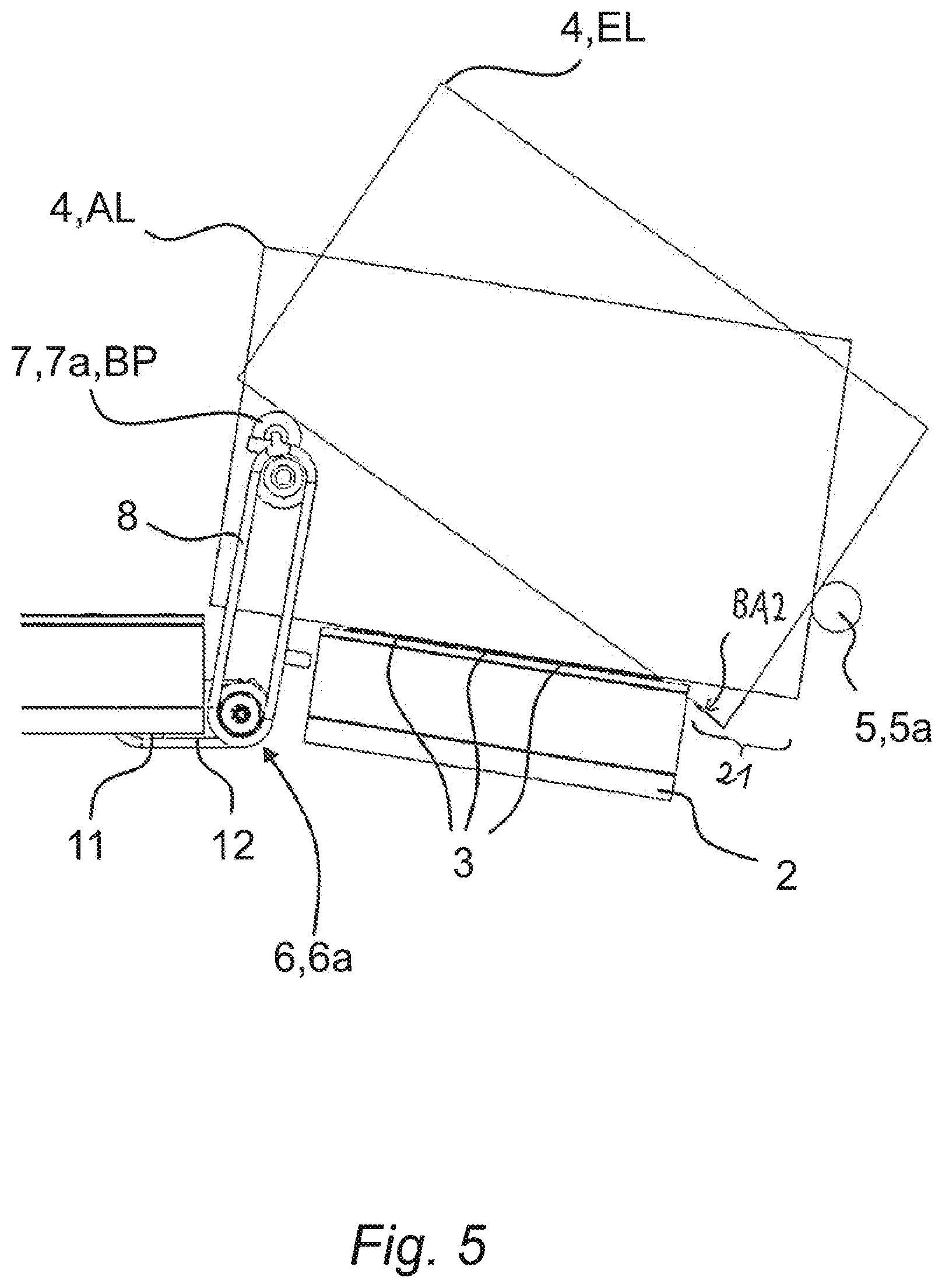 Patent US11787640 Figure 5 – Floor-bound continuous conveyor