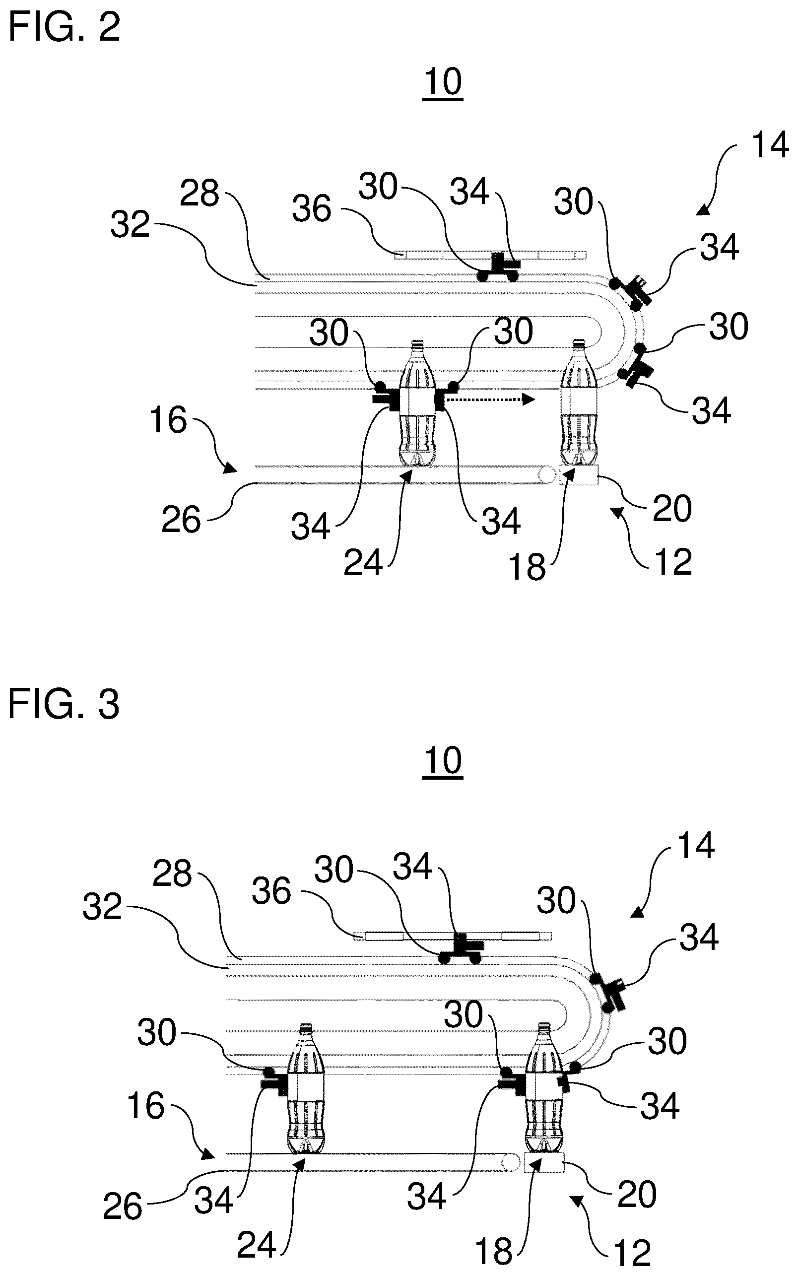 Patent US11787641 Figure 2 – Method and device for distributing and/or grouping containers