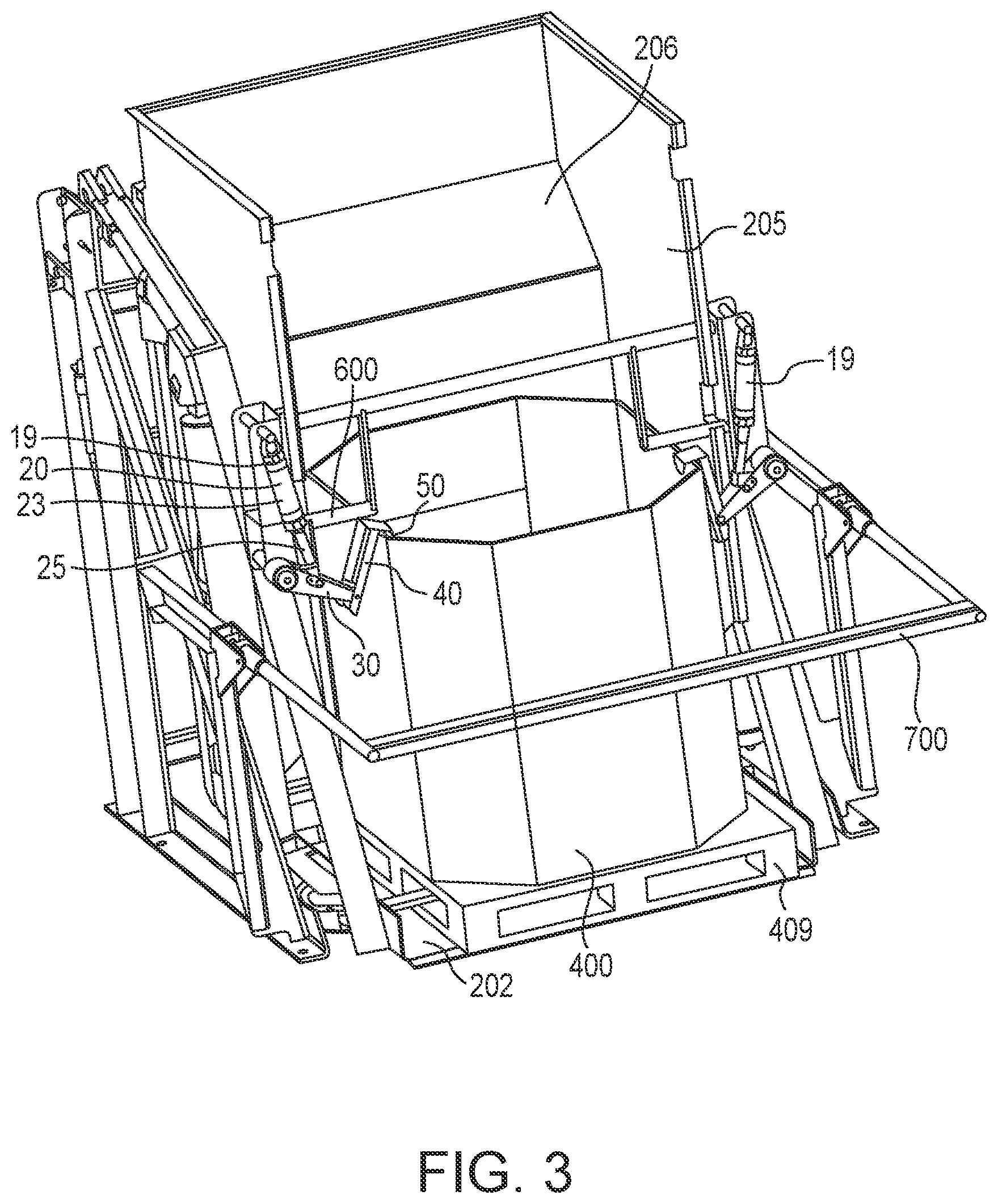 Patent US11787647 Figure 3 – Support system for meat container