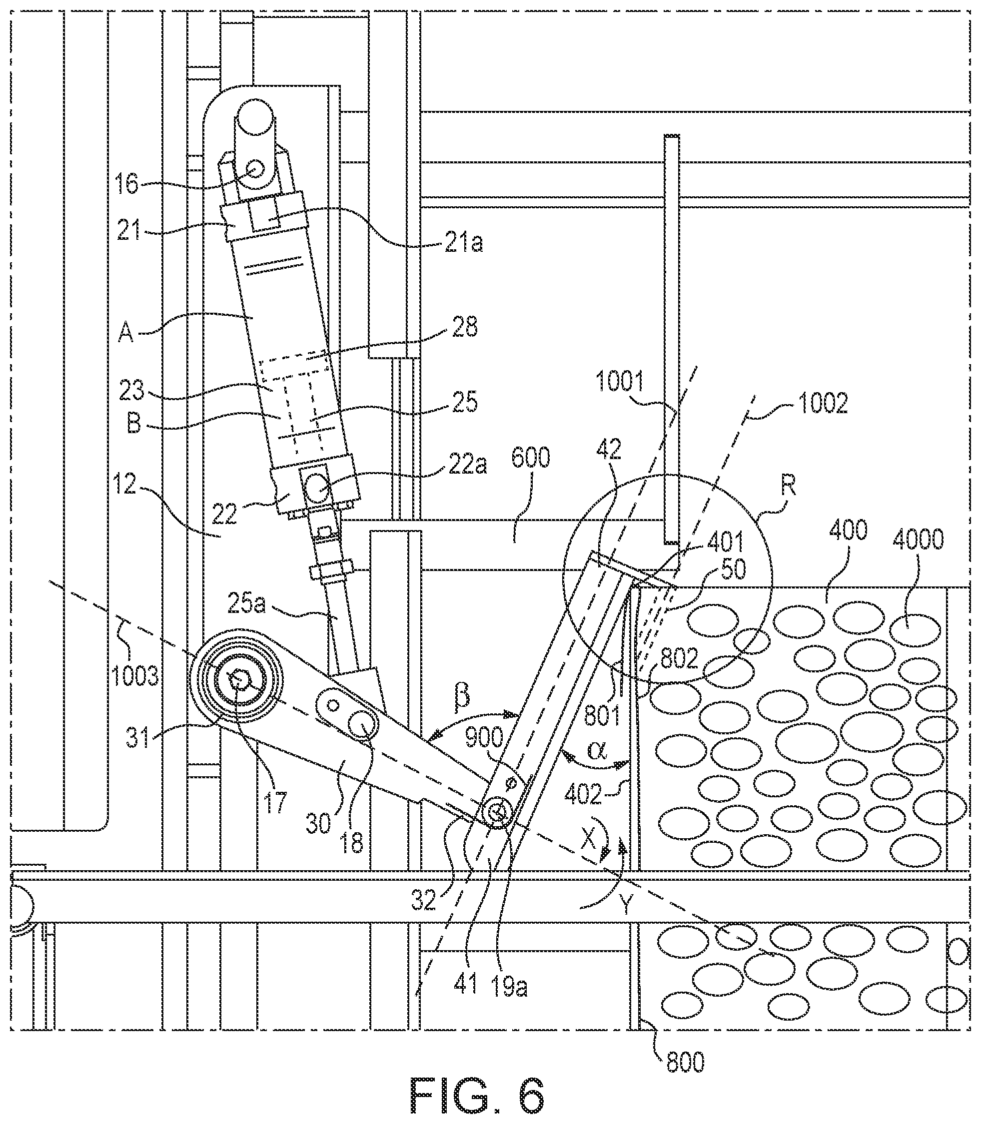 Patent US11787647 Figure 6 – Support system for meat container