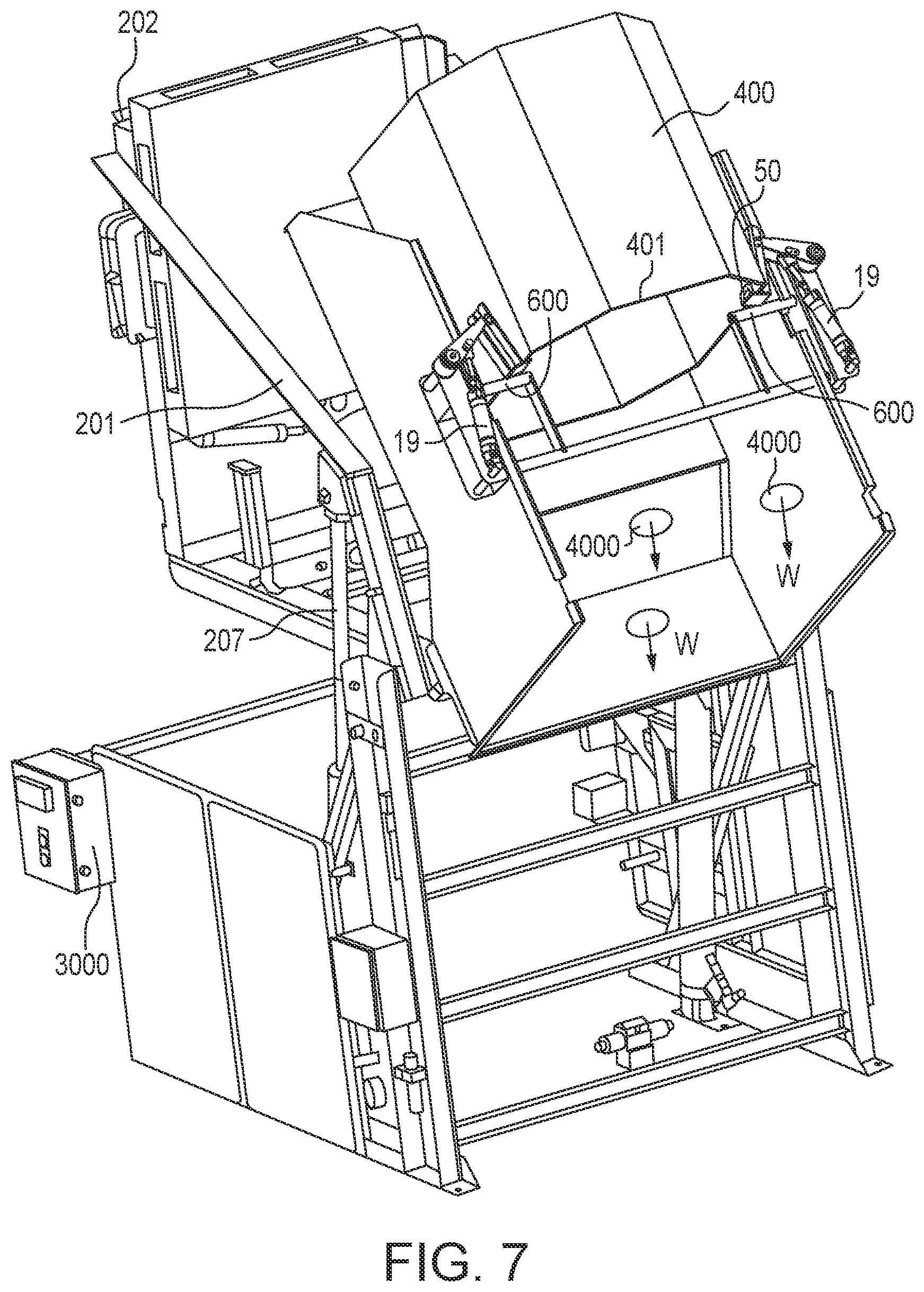 Patent US11787647 Figure 7 – Support system for meat container