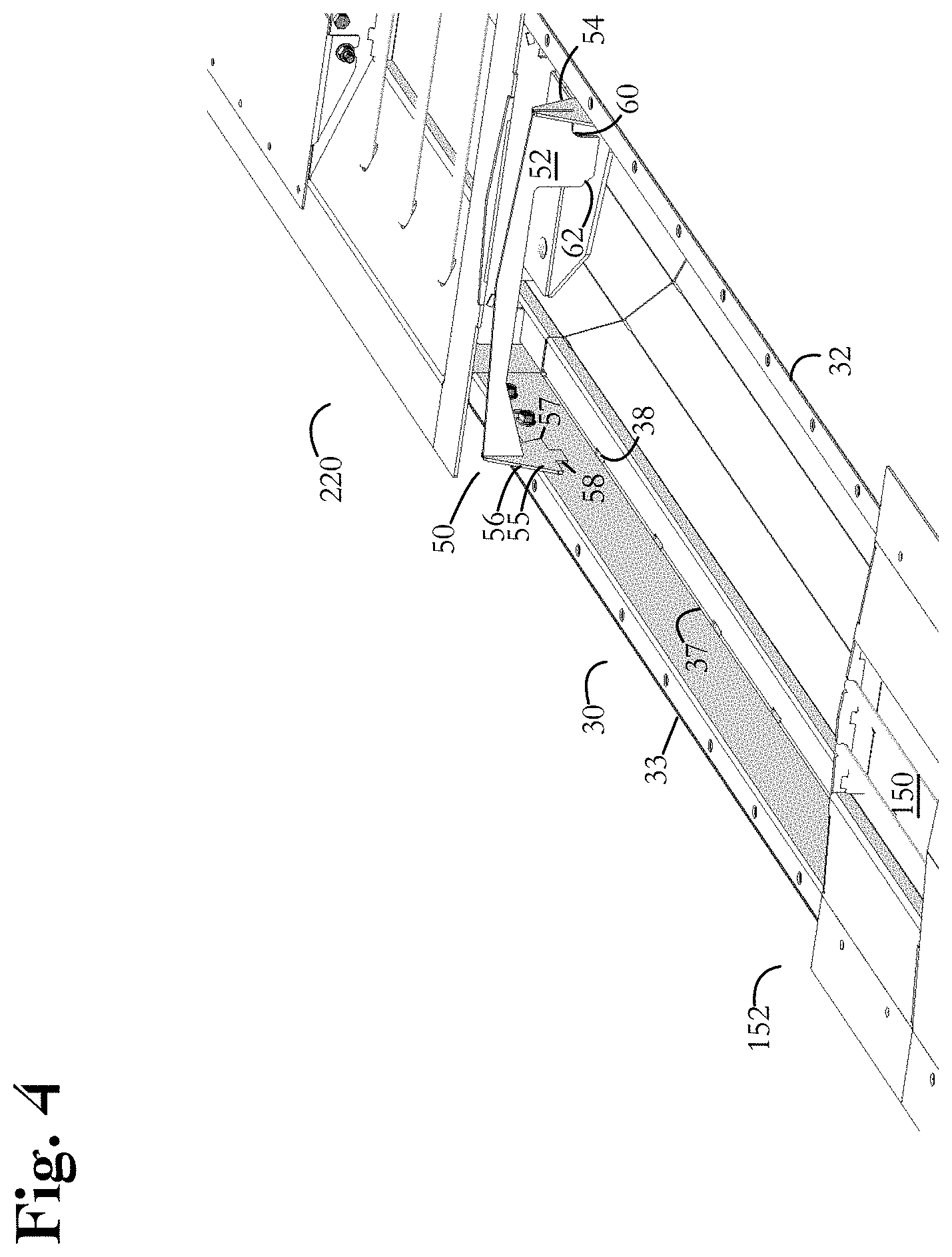 Patent US11787648 Figure 4 – Grain bin unloading conveyor system