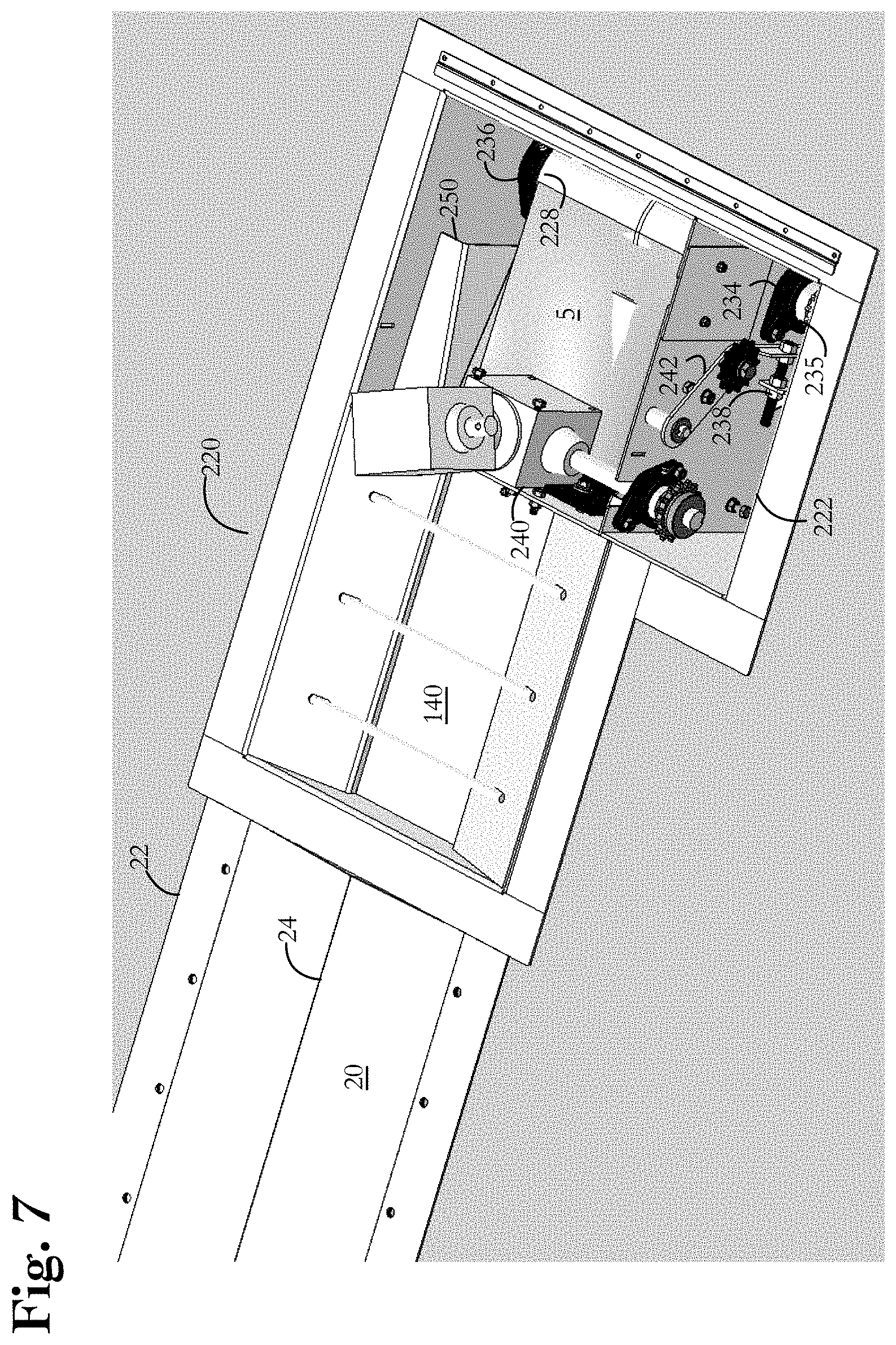Patent US11787648 Figure 7 – Grain bin unloading conveyor system