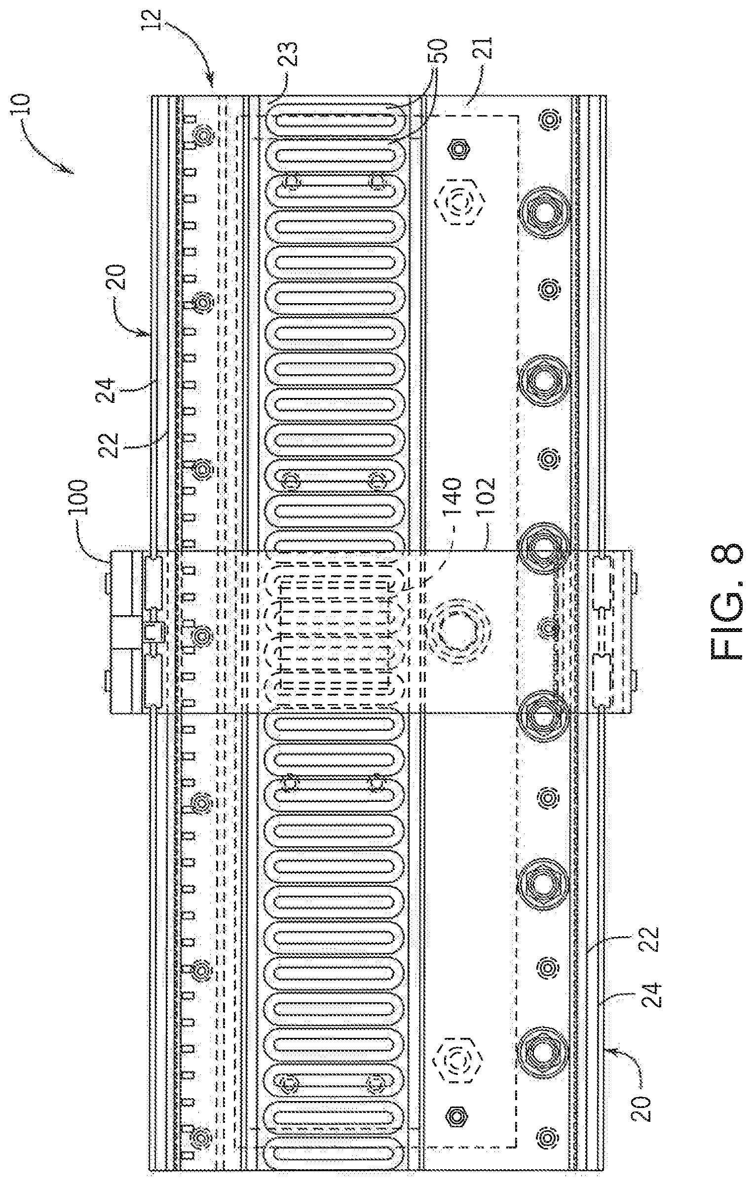 Patent US11787649 Figure 8 – System and method for determining real-time orientation on carts in an independent cart system
