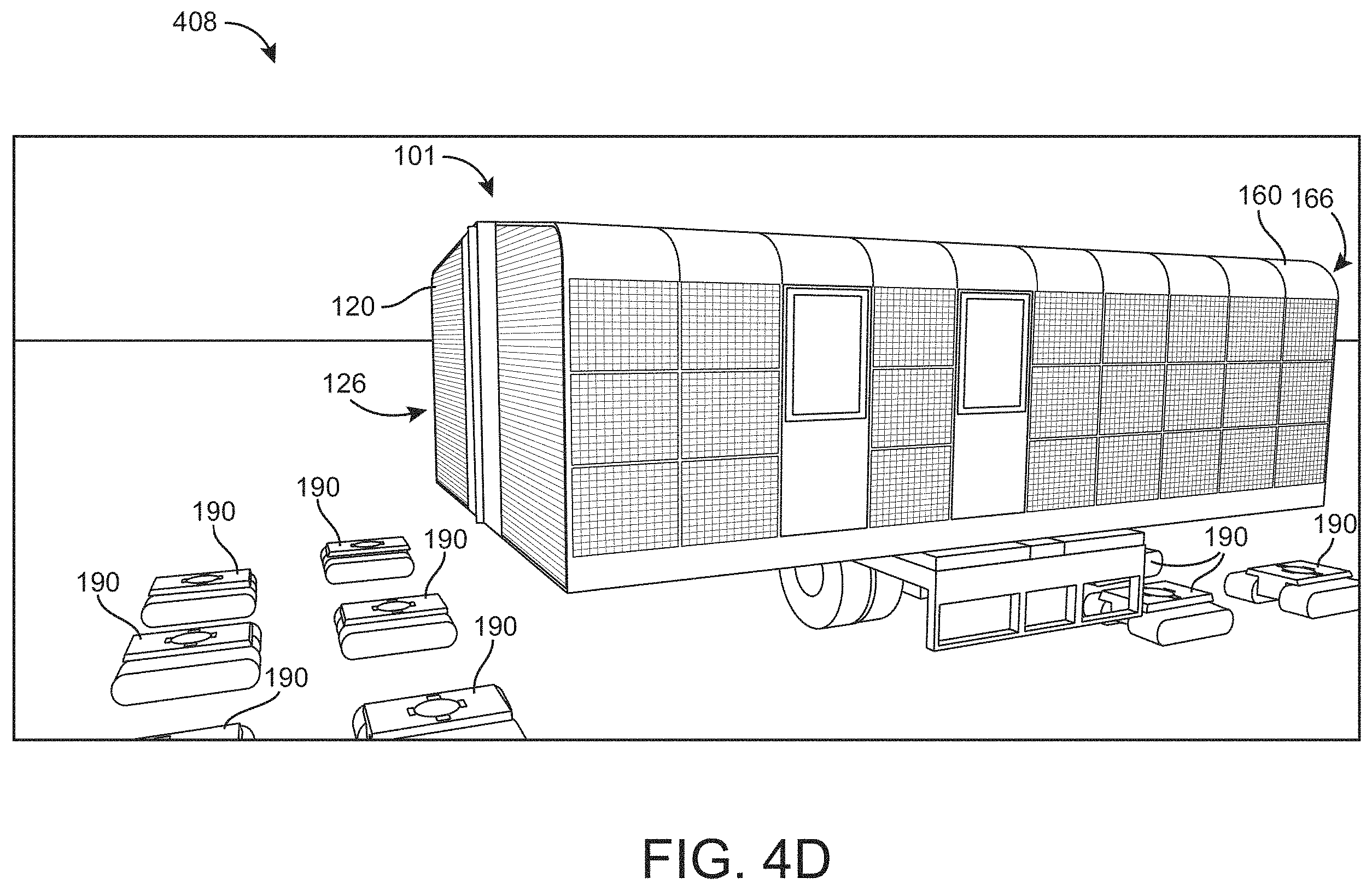 Patent US11787650 Figure 7 – Trailer with loading and unloading system