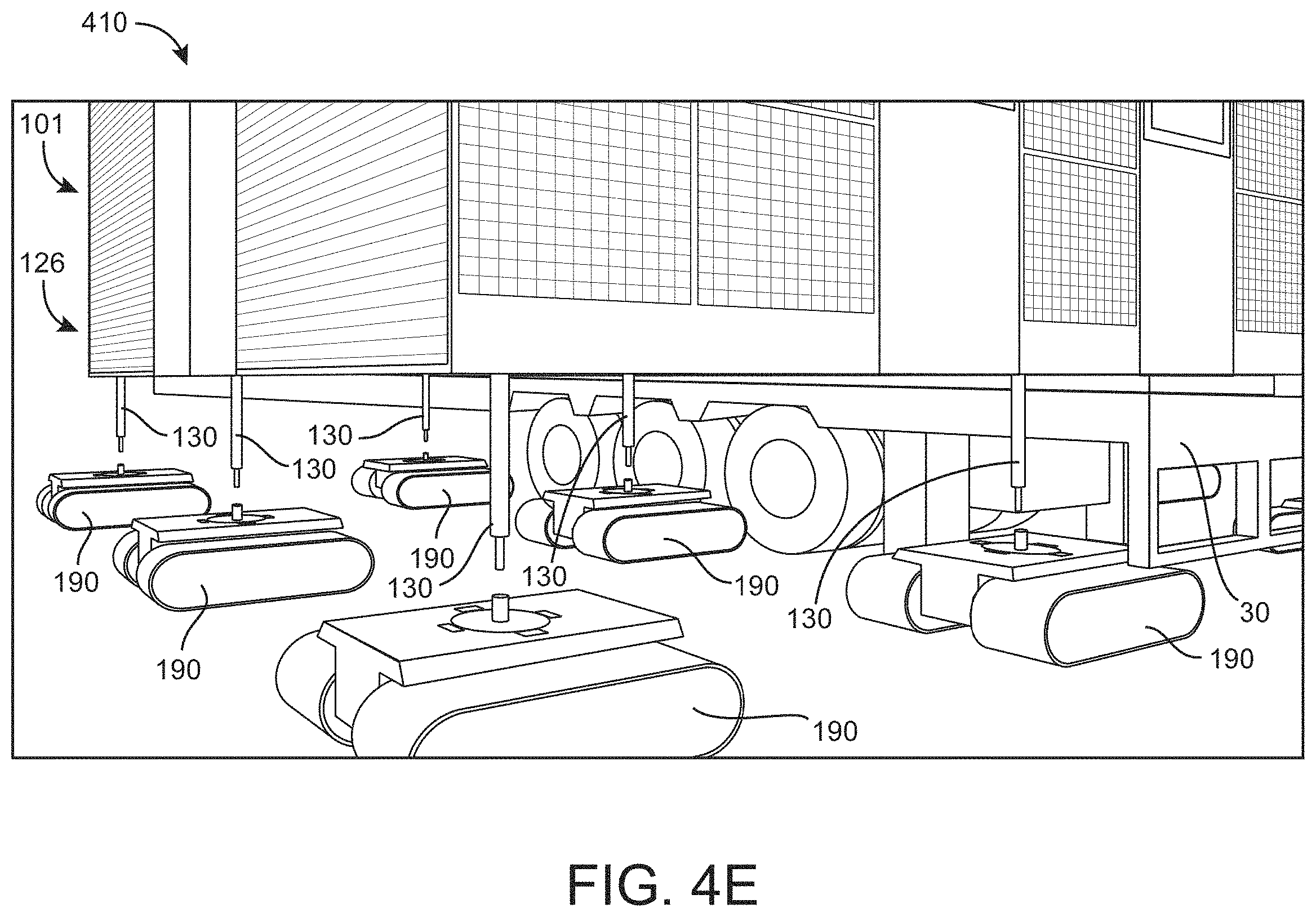 Patent US11787650 Figure 8 – Trailer with loading and unloading system