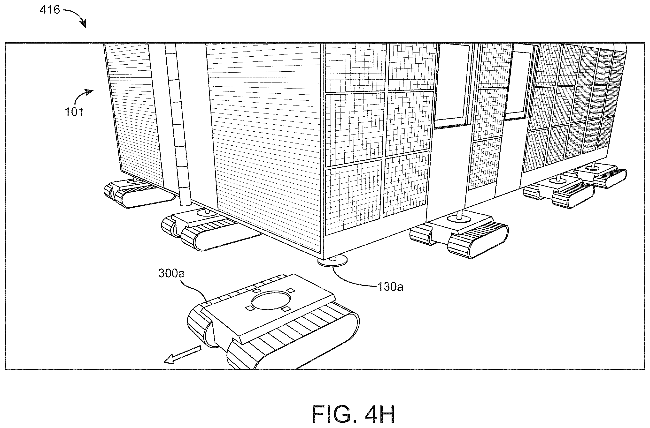 Patent US11787650 Figure 11 – Trailer with loading and unloading system