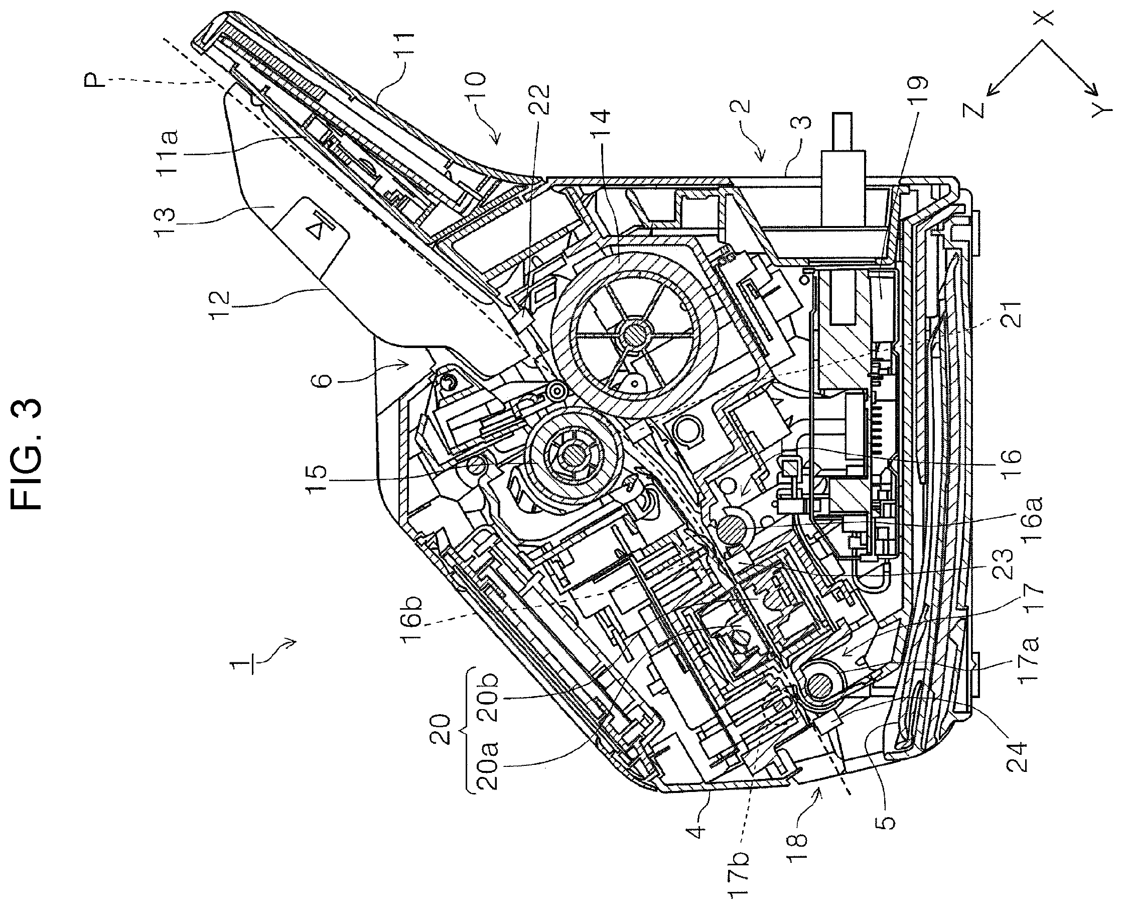 Patent US11787653 Figure 3 – Medium feeding device and image reading apparatus