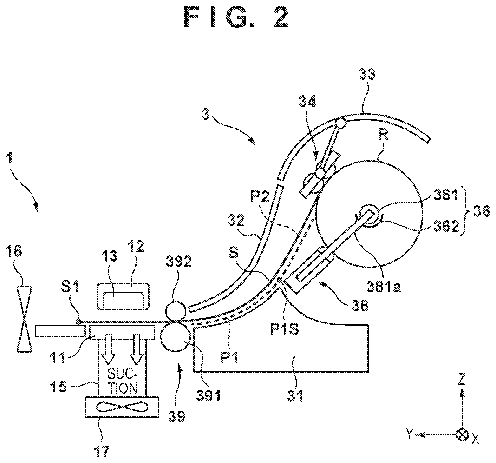 Patent US11787654 Figure 2 – Sheet feeding apparatus and printing apparatus