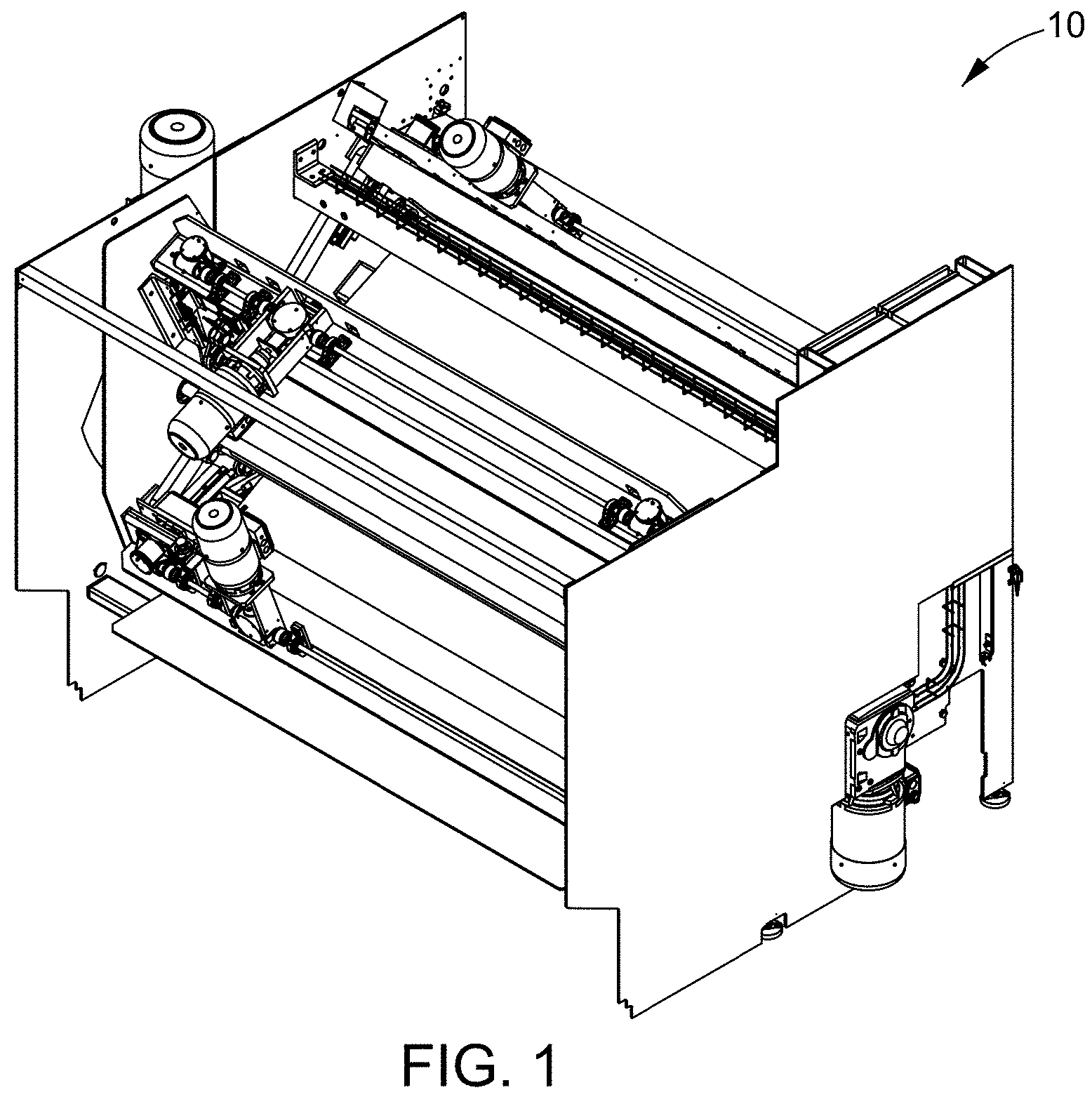 Patent US11787655 Figure 1 – Variable roll cage machine and process