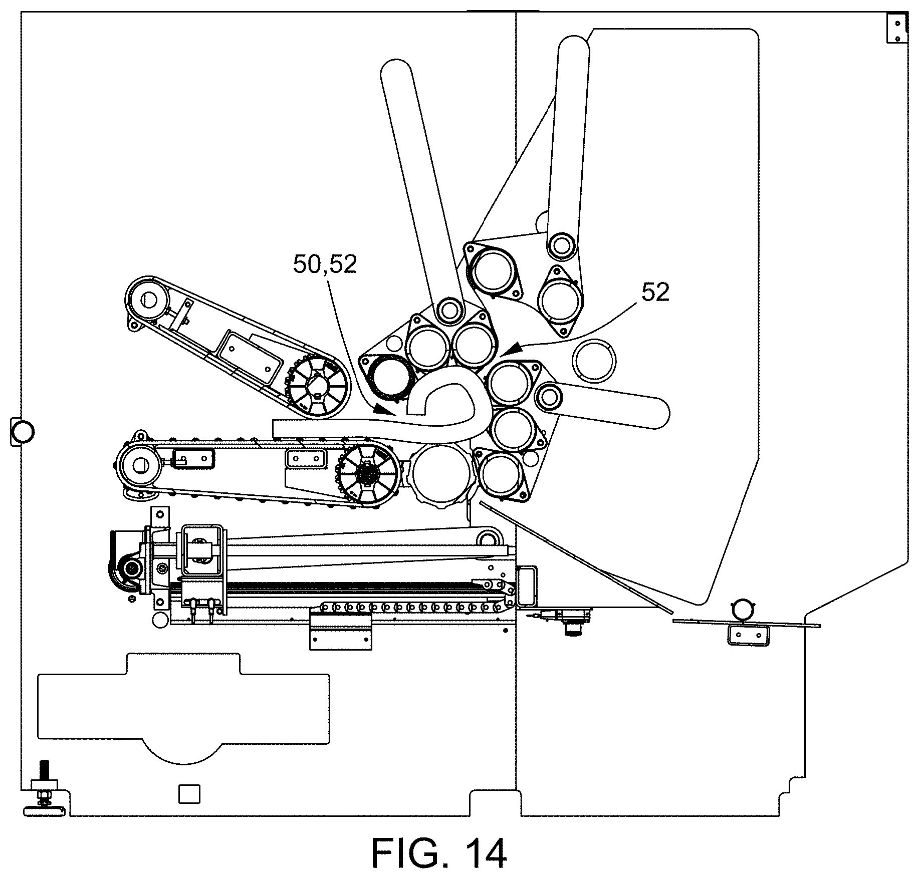 Patent US11787655 Figure 11 – Variable roll cage machine and process