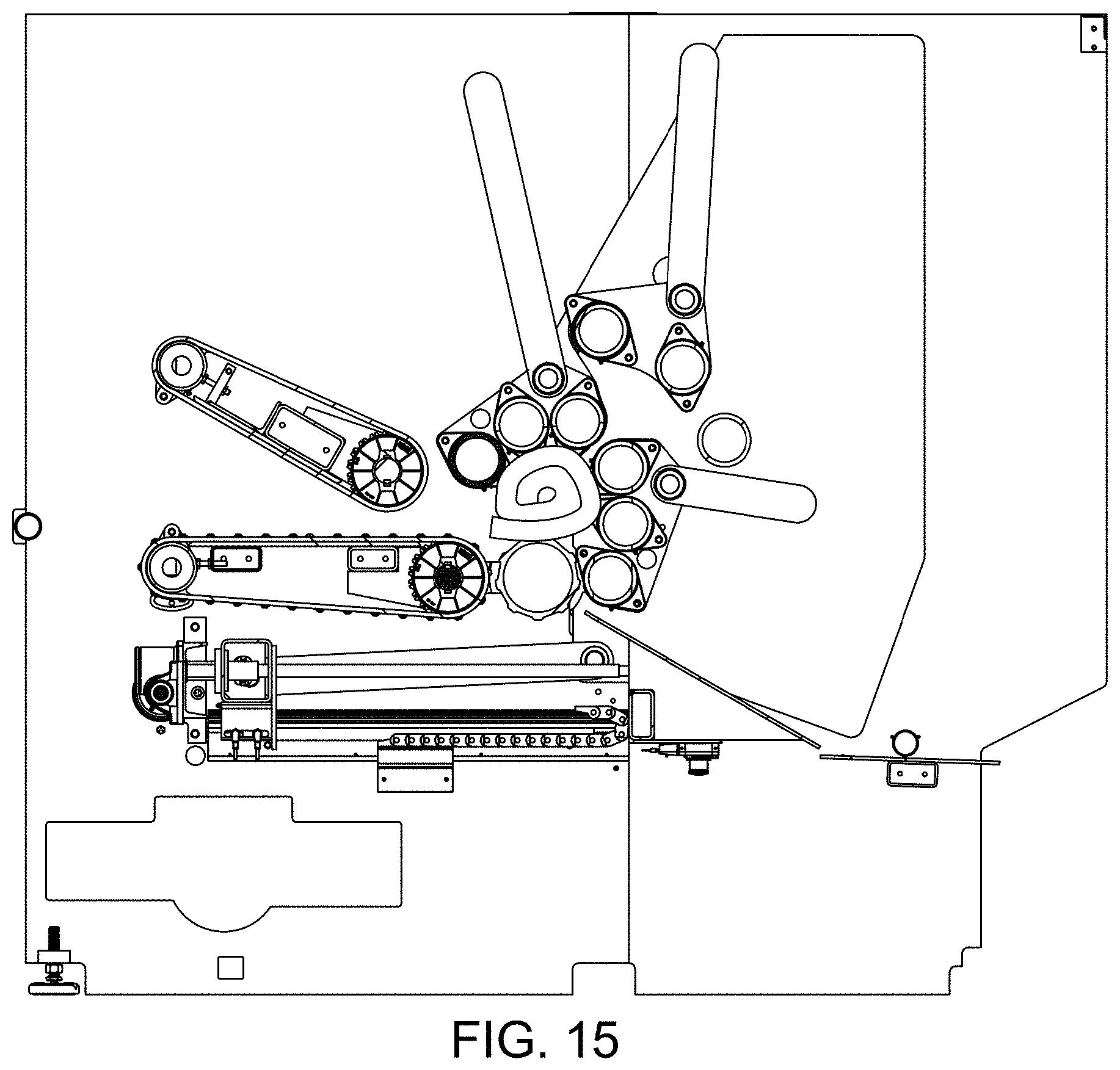 Patent US11787655 Figure 12 – Variable roll cage machine and process
