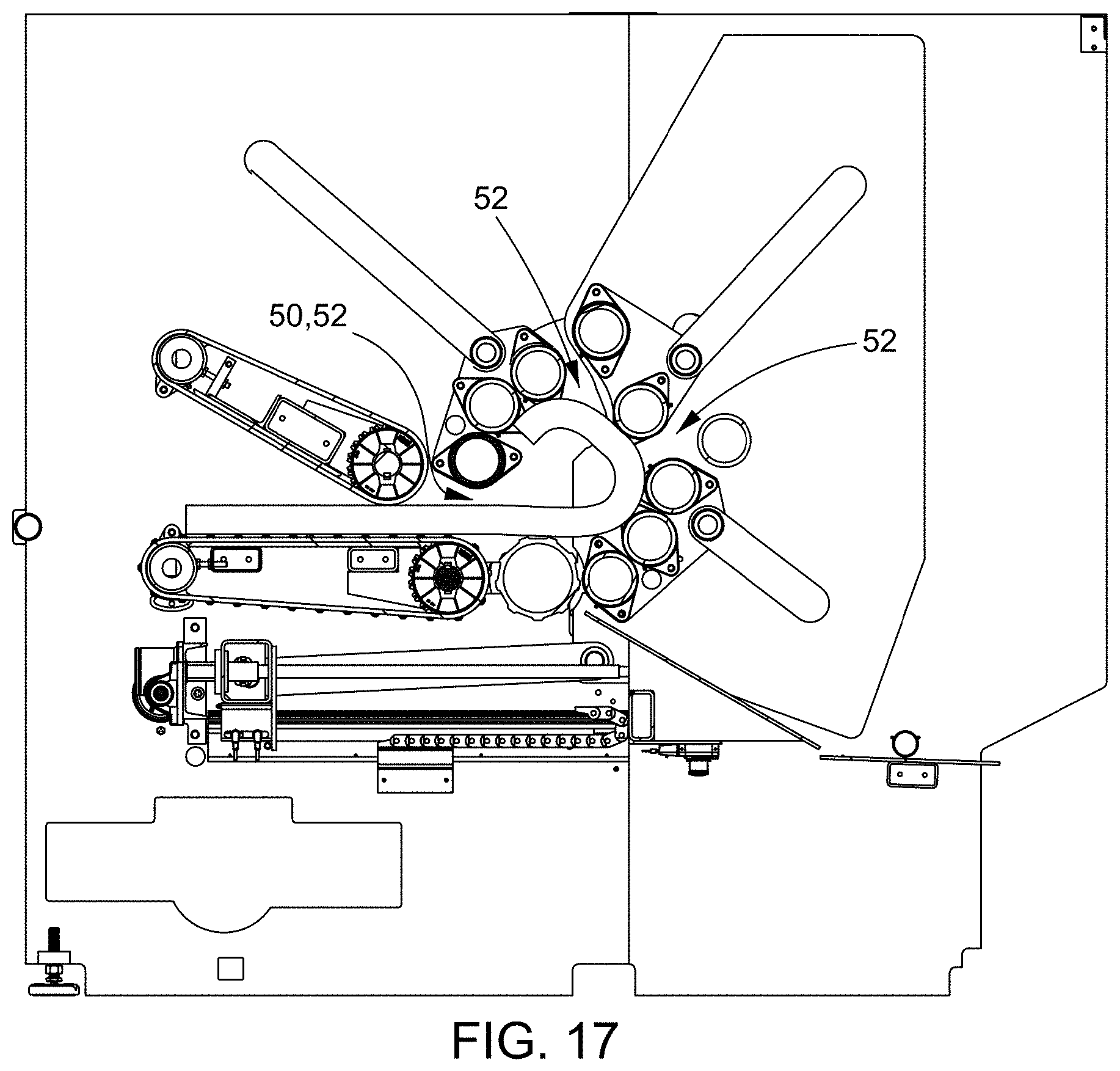 Patent US11787655 Figure 14 – Variable roll cage machine and process