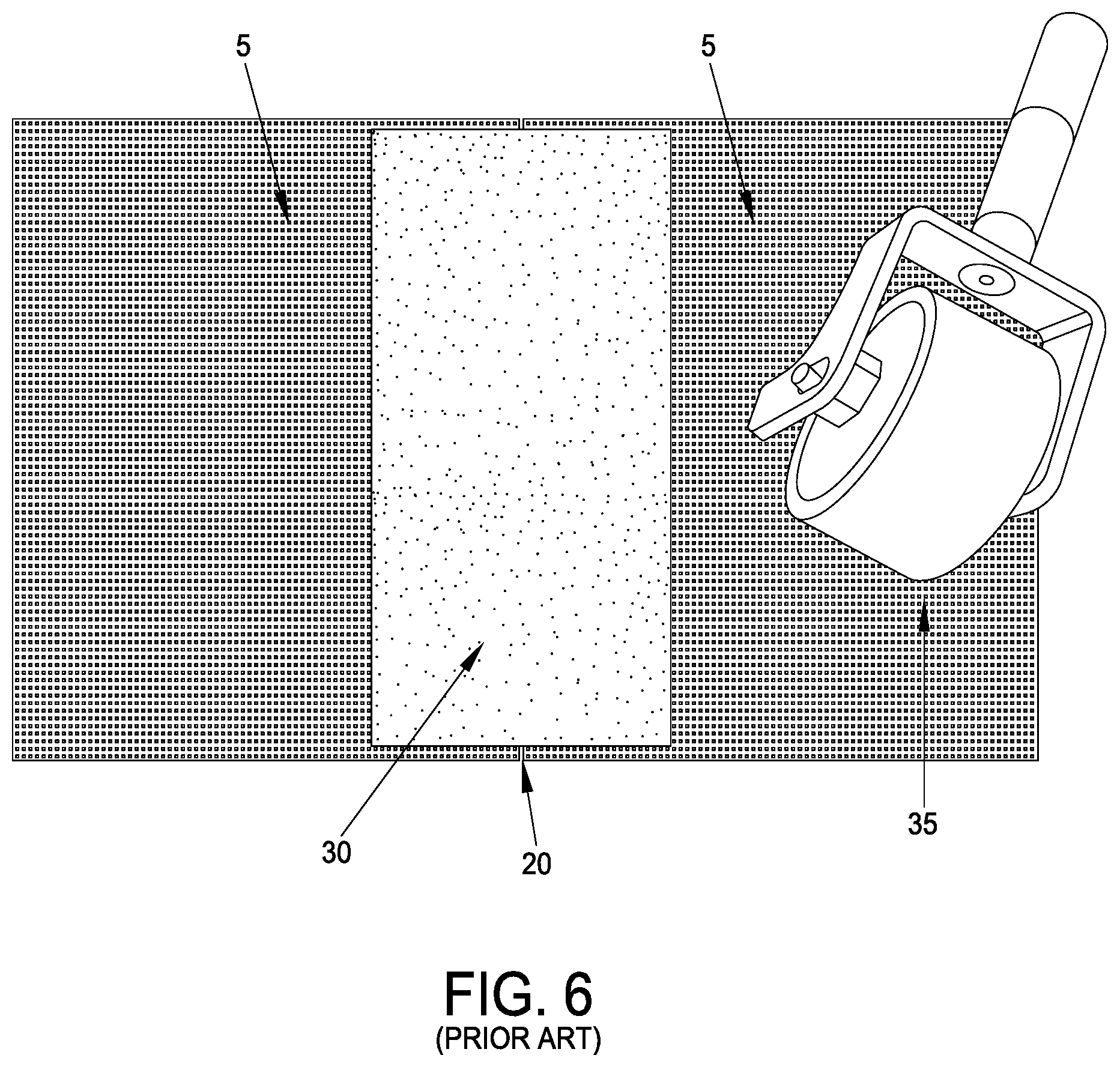 Patent US11787657 Figure 6 – Apparatus and method for applying self-adhesive seam tapes to the junctions of waterproofing membranes so as to render those junctions waterproof