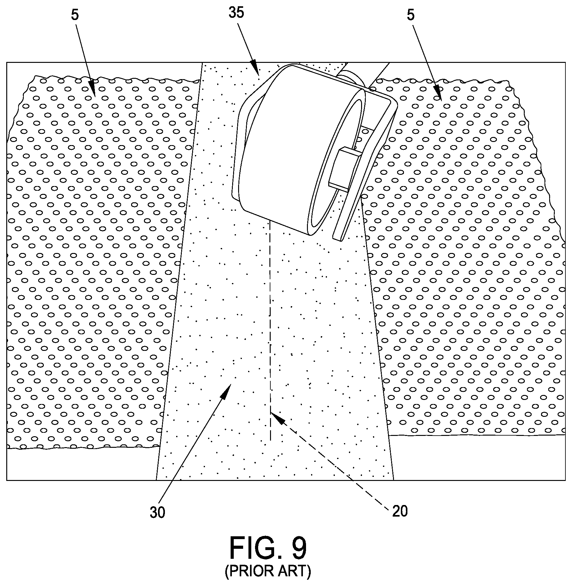 Patent US11787657 Figure 9 – Apparatus and method for applying self-adhesive seam tapes to the junctions of waterproofing membranes so as to render those junctions waterproof