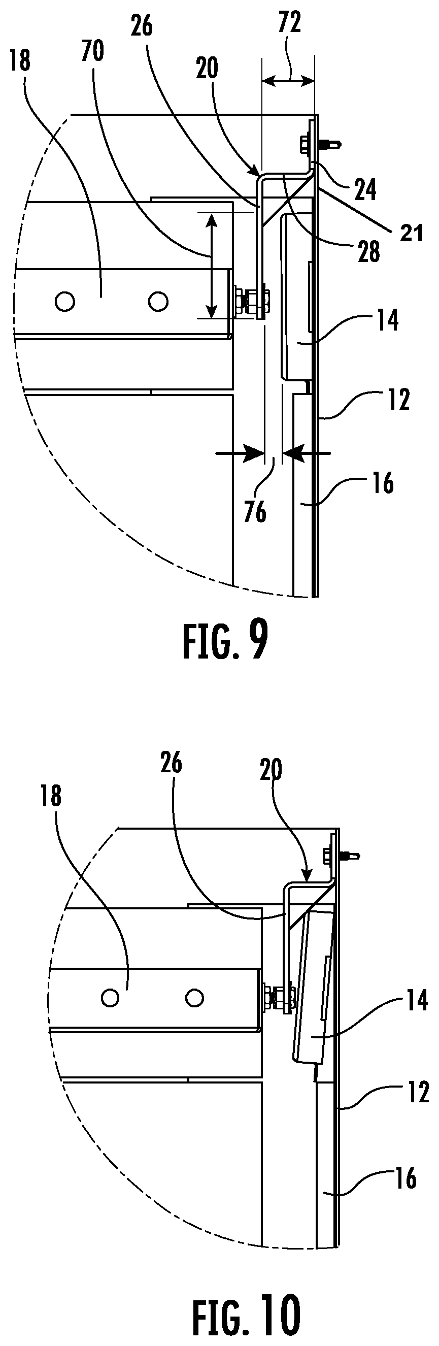 Patent US11787664 Figure 6 – Elevator mounting assembly with side mount hanger
