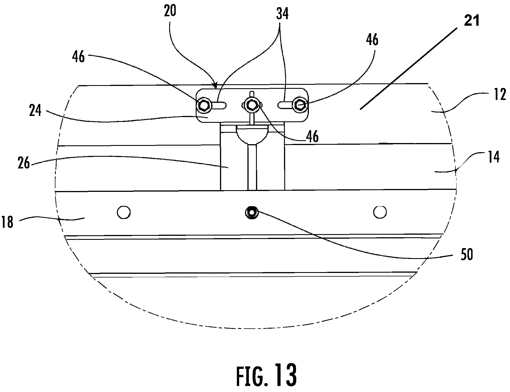 Patent US11787664 Figure 8 – Elevator mounting assembly with side mount hanger