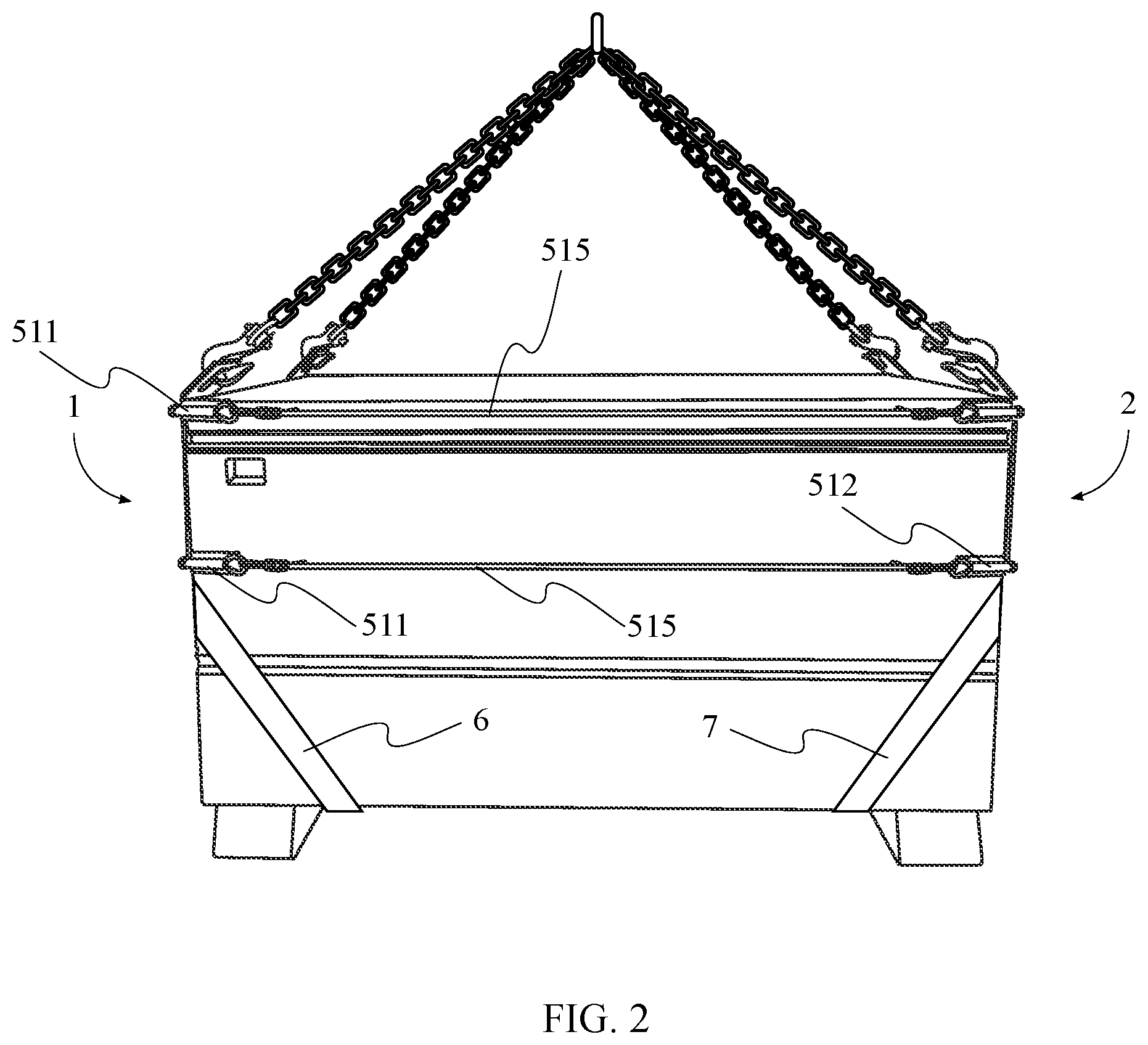 Patent US11787666 Figure 2 – Lifting apparatus