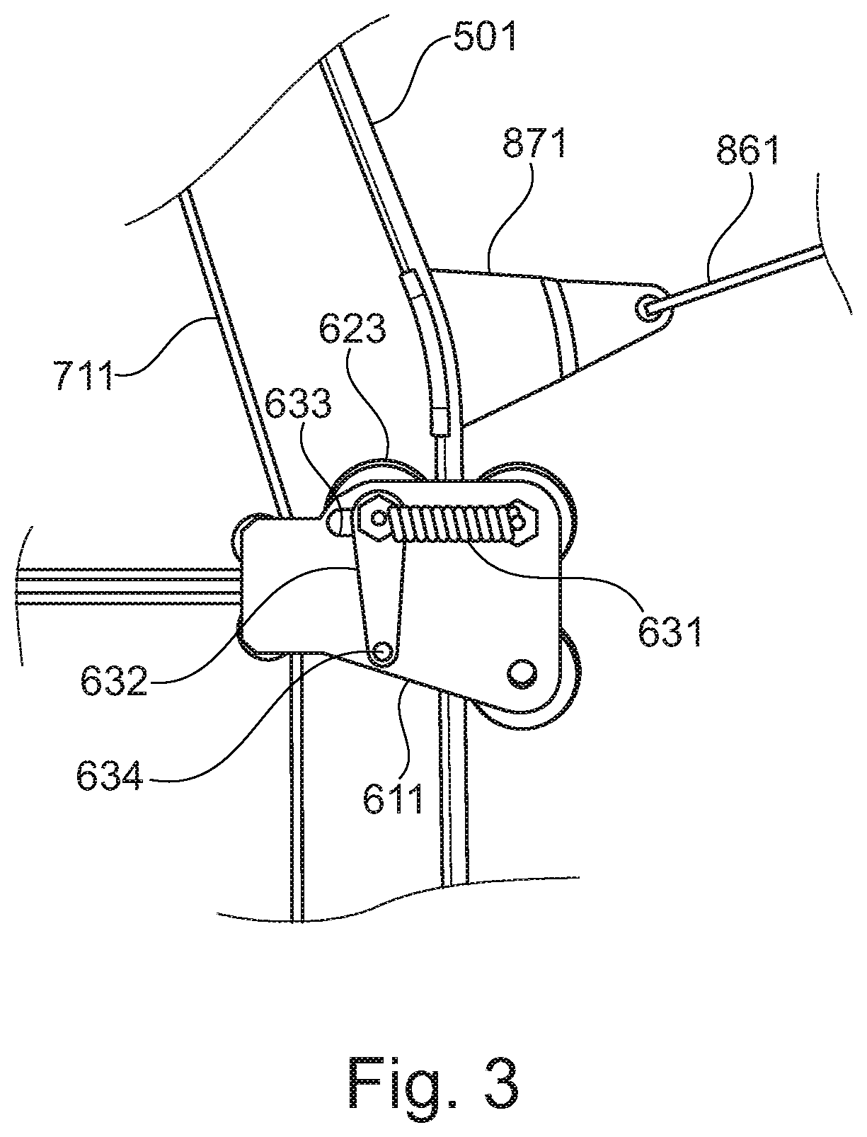 Patent US11787667 Figure 3 – Lifting assembly and a method for handling a component