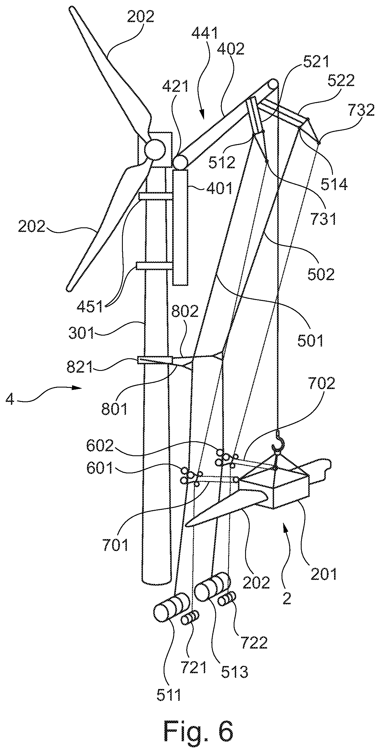 Patent US11787667 Figure 6 – Lifting assembly and a method for handling a component