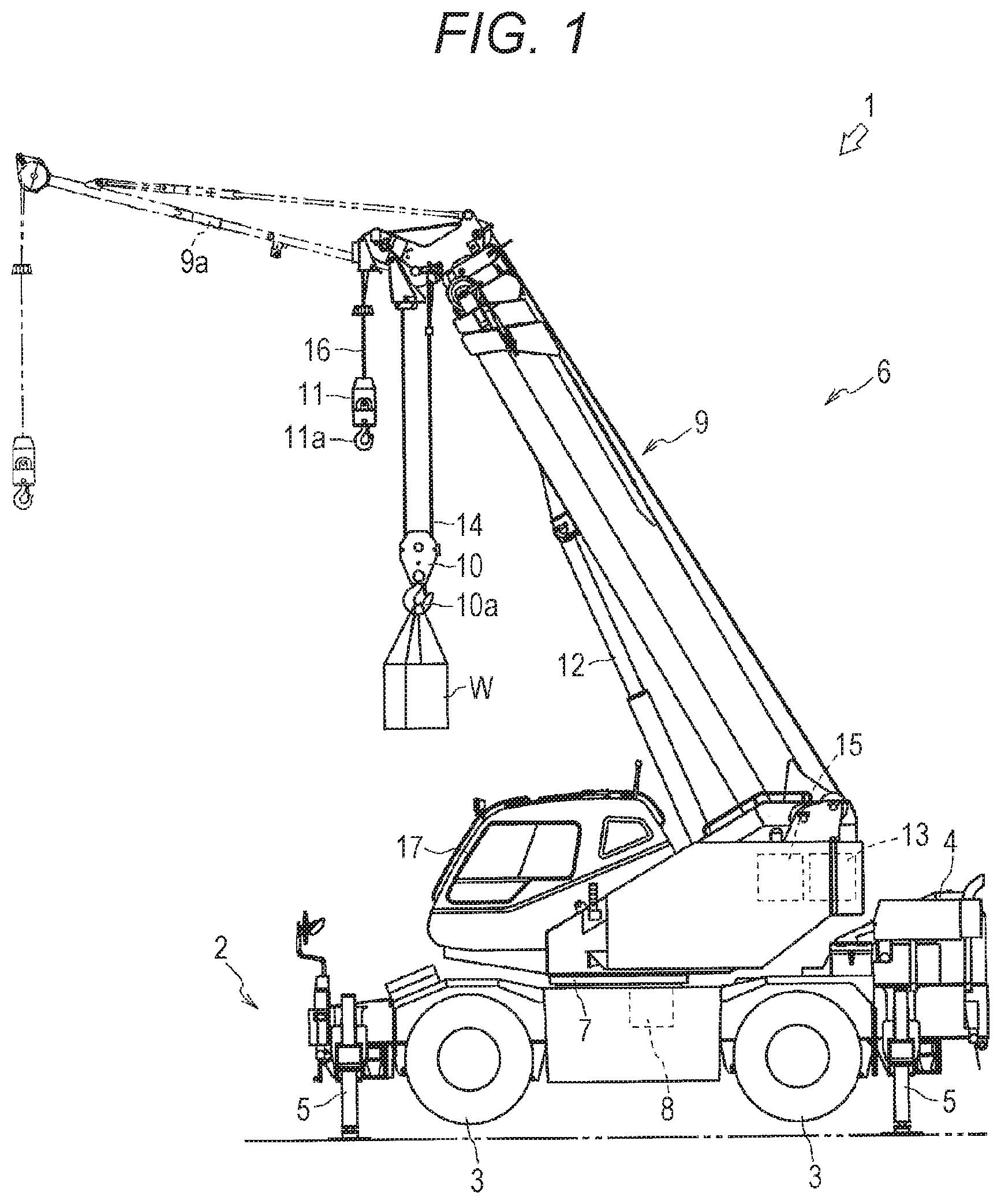 Patent US11787668 Figure 1 – Crane