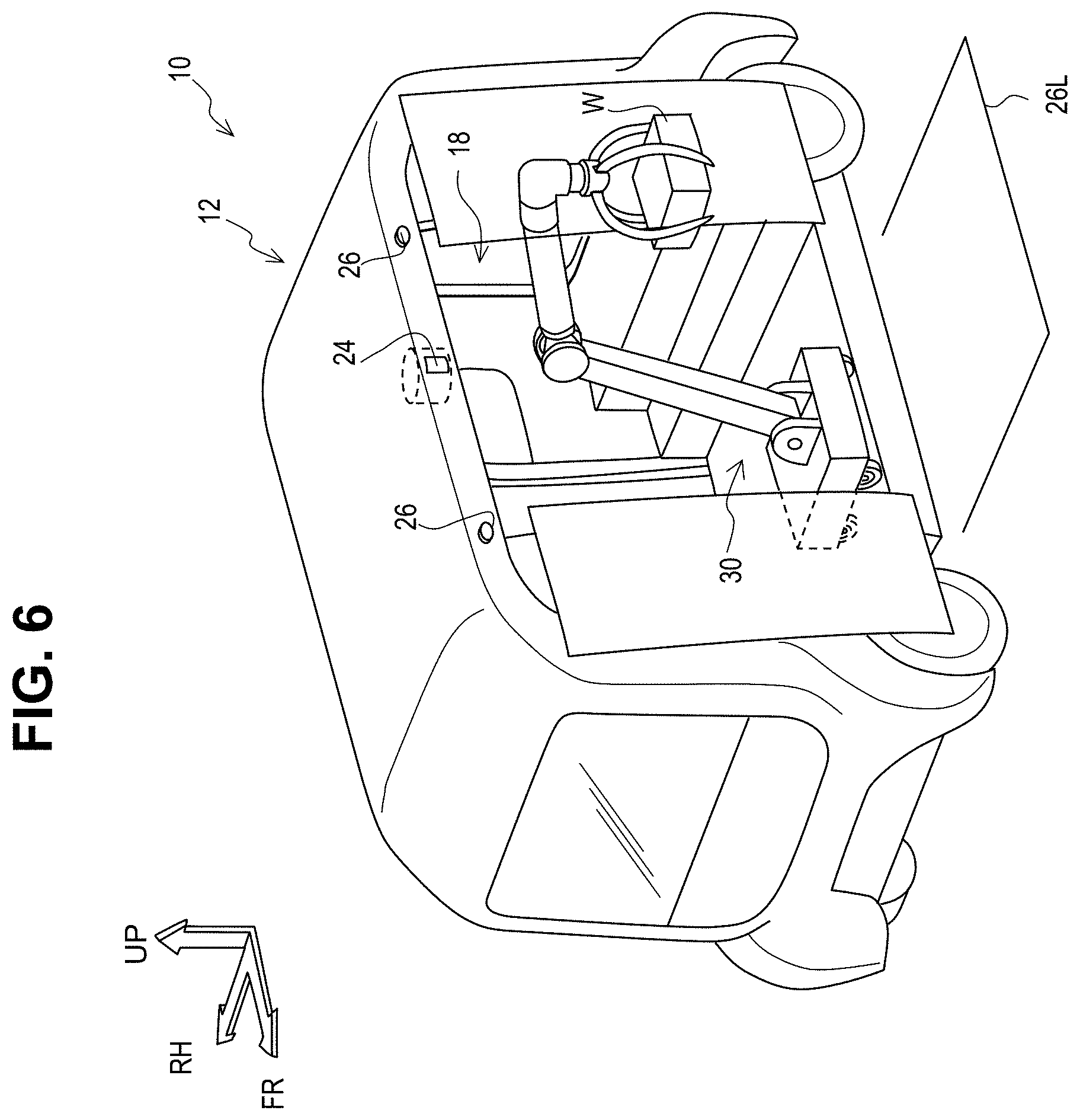 Patent US11787669 Figure 5 – Work system