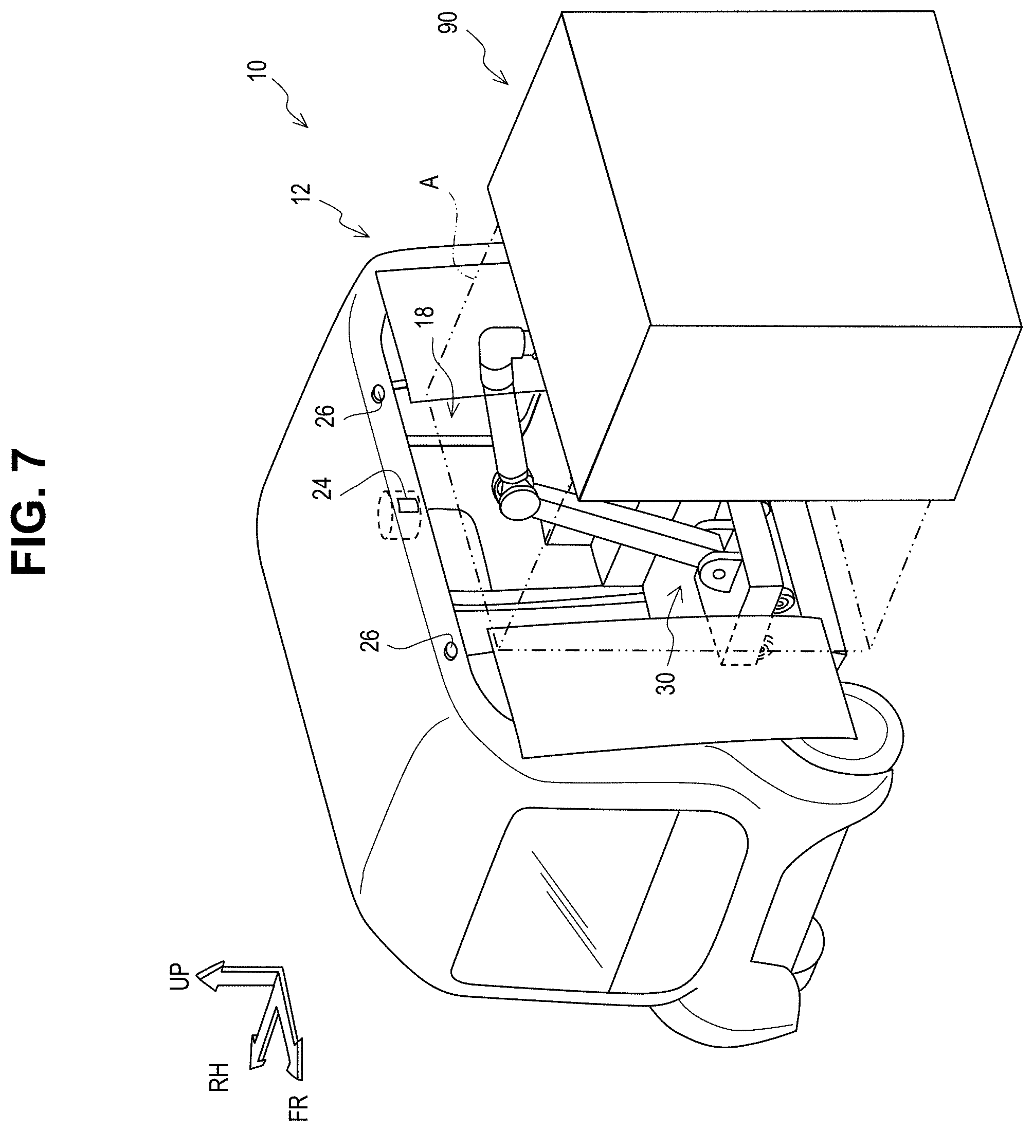 Patent US11787669 Figure 6 – Work system