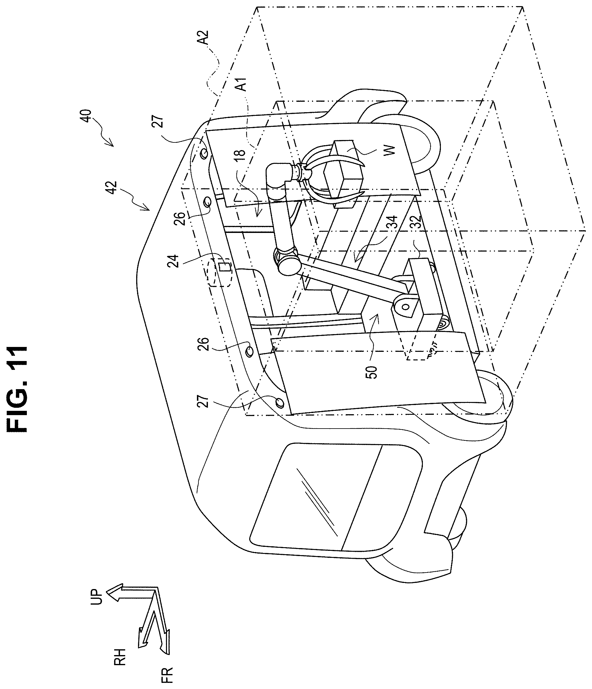 Patent US11787669 Figure 9 – Work system