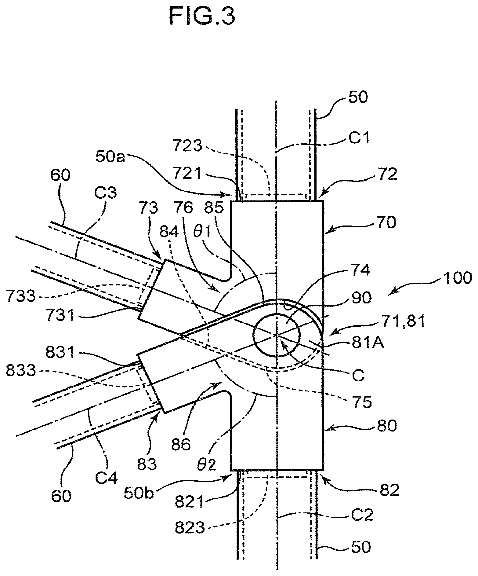 Patent US11787672 Figure 3 – Lattice structure, lattice structure coupling body, work machine, and connector