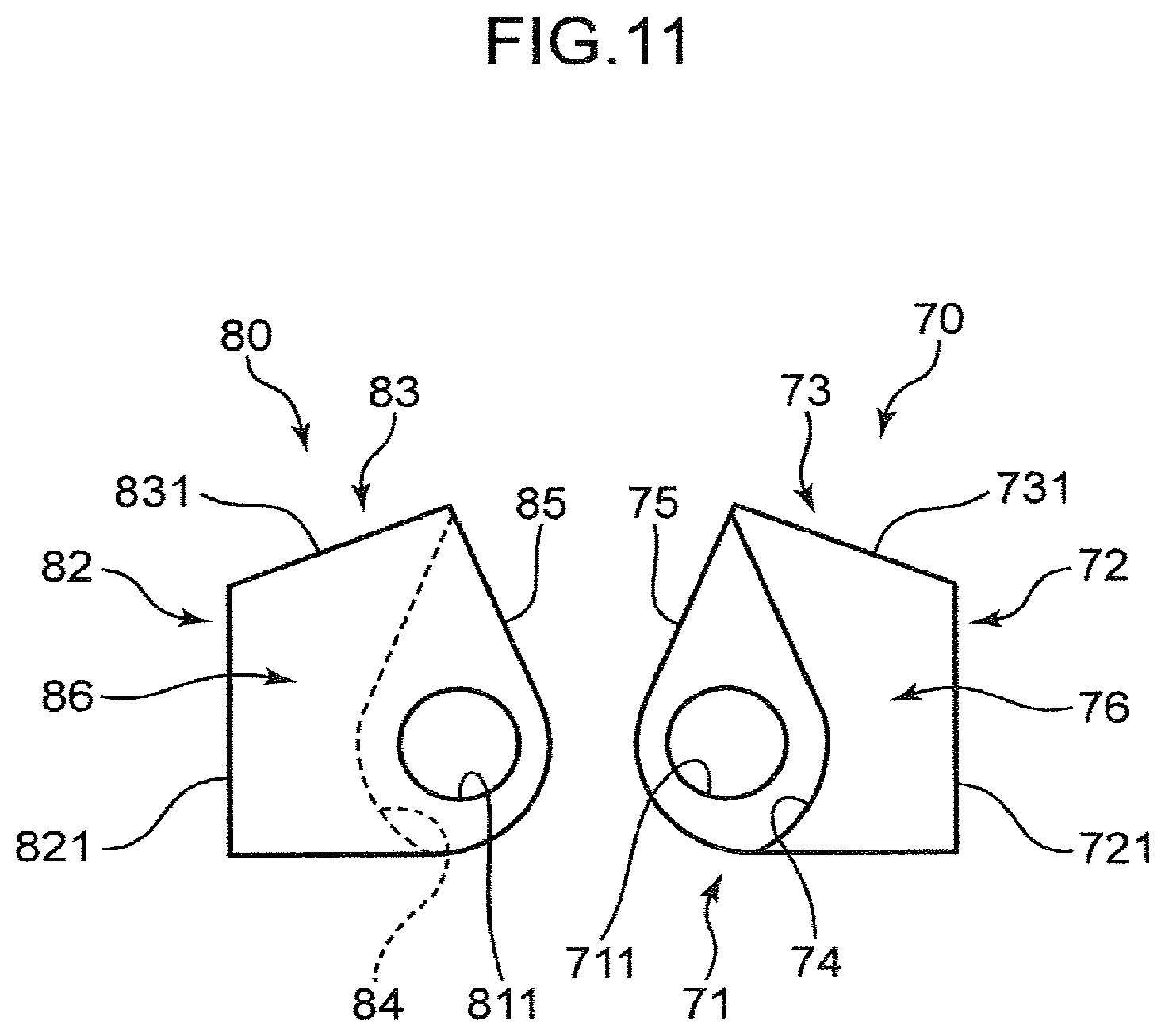 Patent US11787672 Figure 11 – Lattice structure, lattice structure coupling body, work machine, and connector