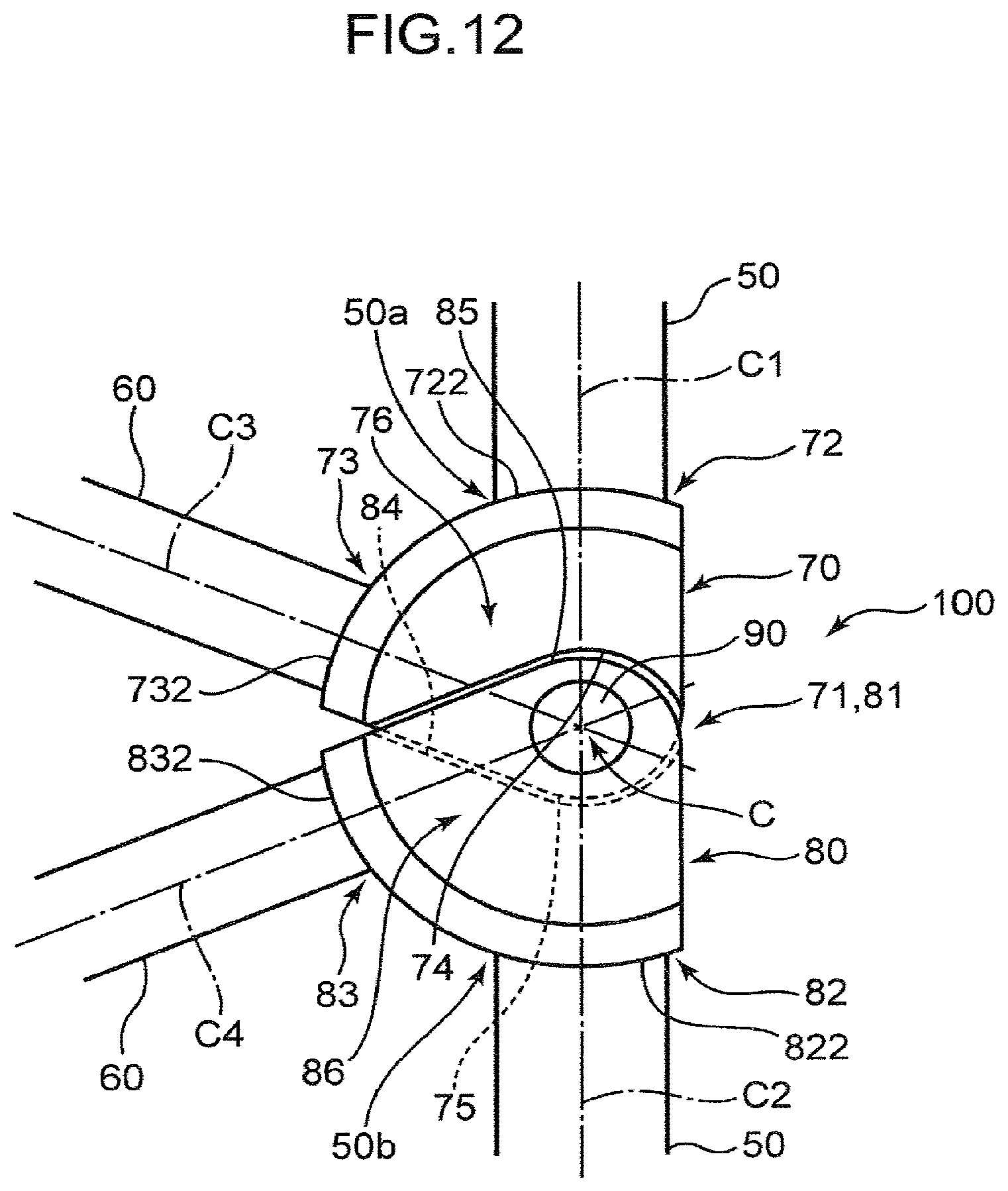 Patent US11787672 Figure 12 – Lattice structure, lattice structure coupling body, work machine, and connector