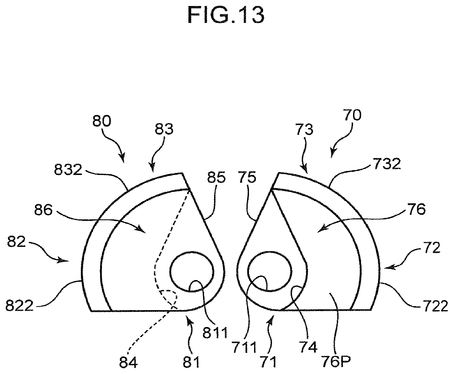 Patent US11787672 Figure 13 – Lattice structure, lattice structure coupling body, work machine, and connector