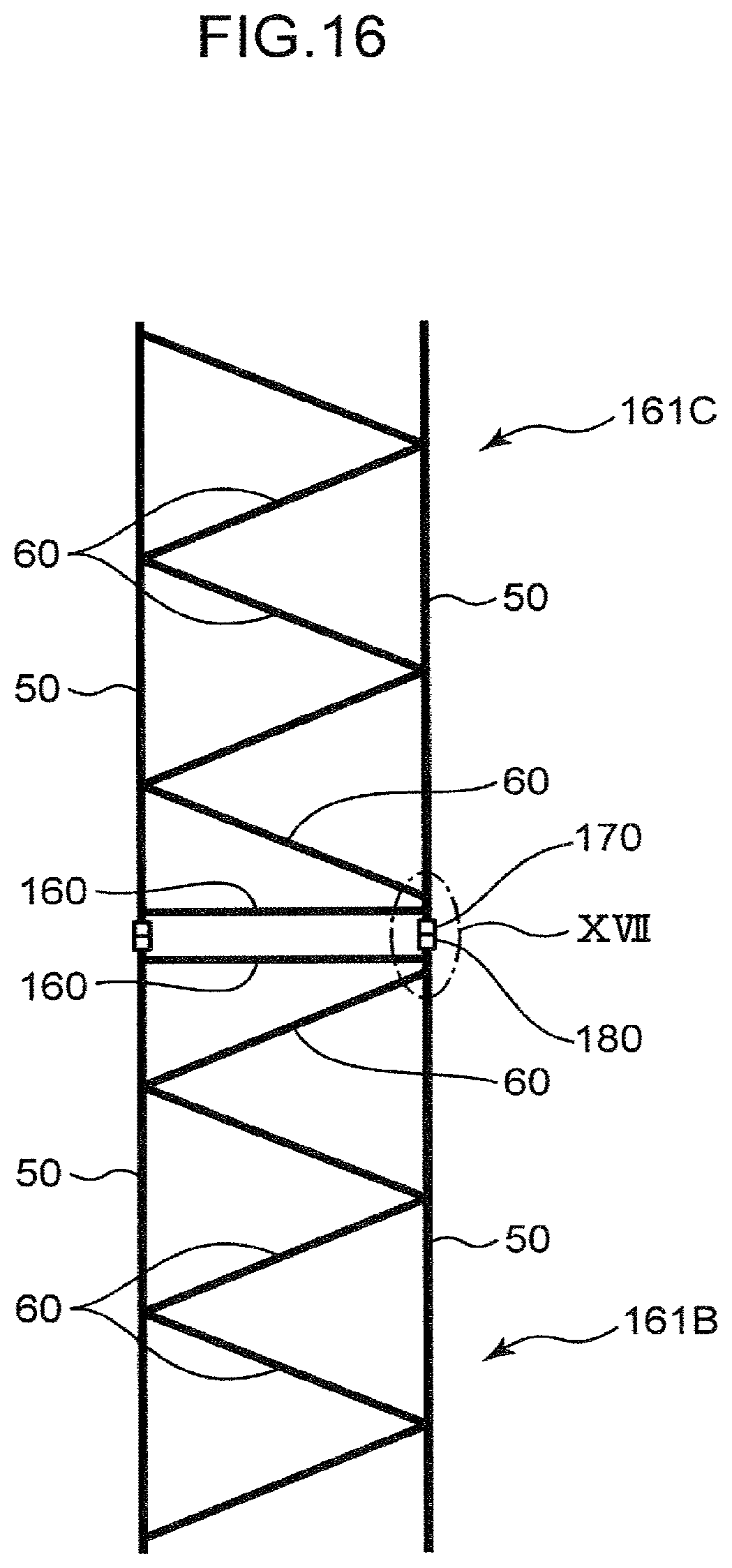 Patent US11787672 Figure 16 – Lattice structure, lattice structure coupling body, work machine, and connector