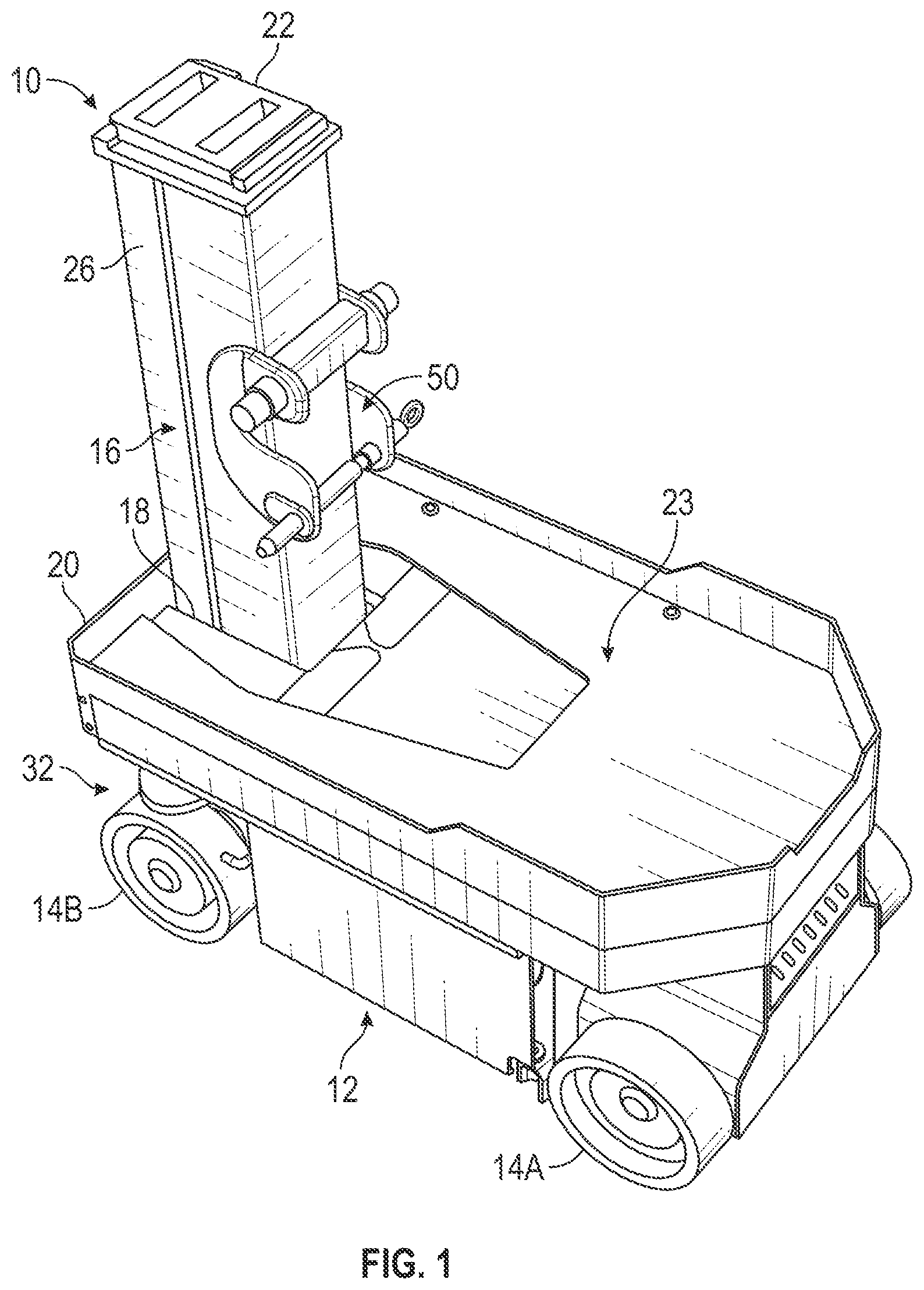Patent US11787674 Figure 1 – Mobility base