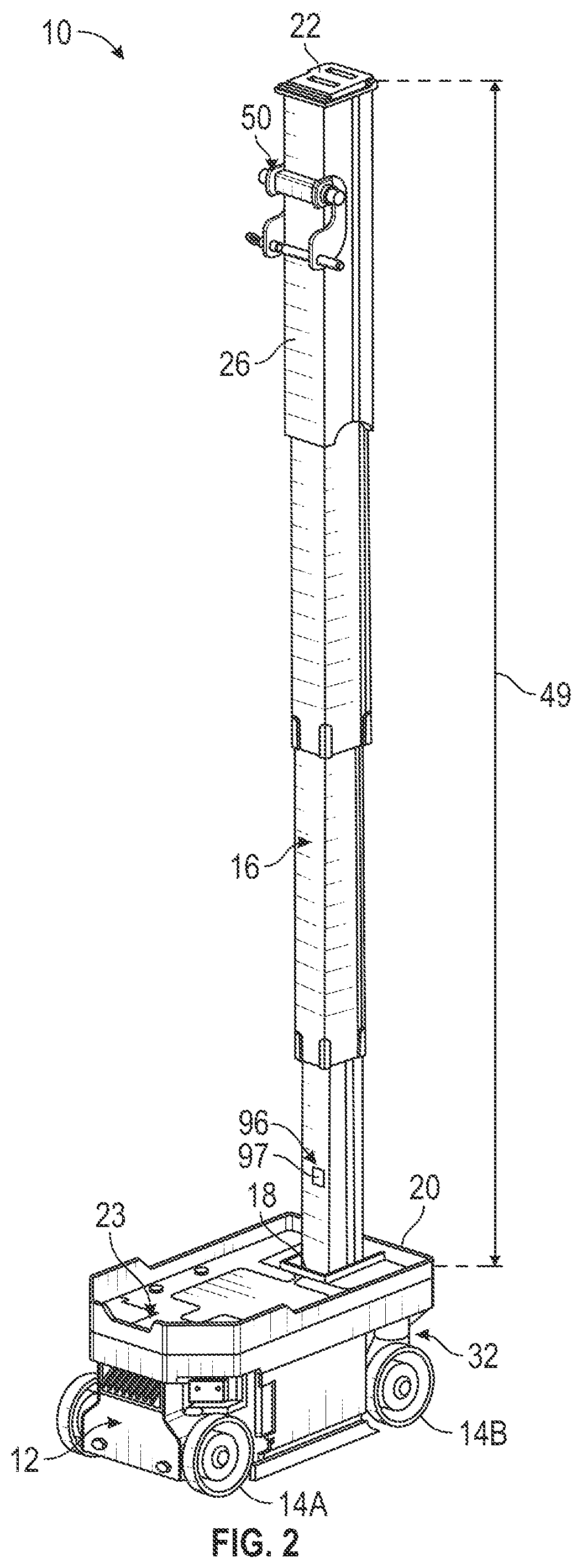 Patent US11787674 Figure 2 – Mobility base