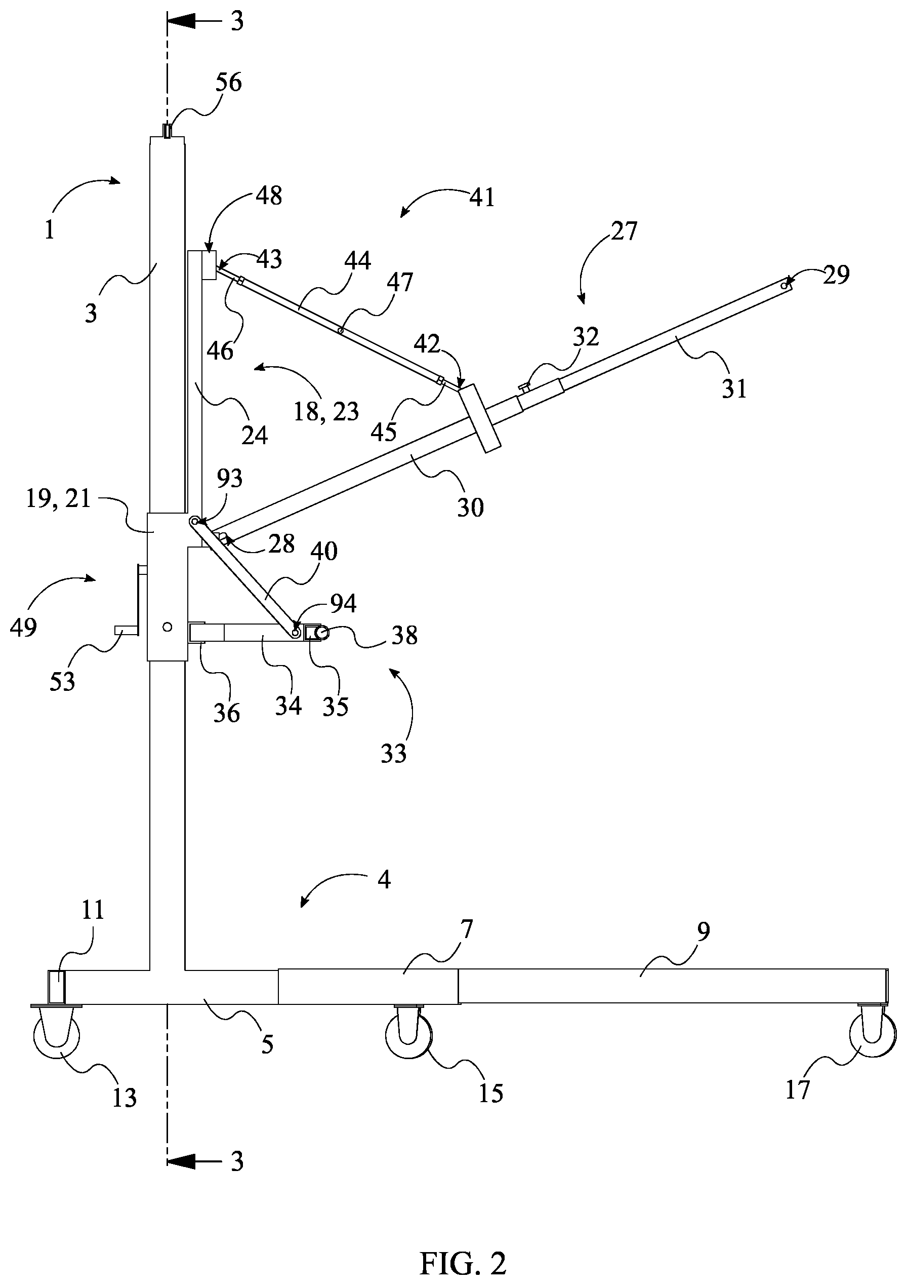 Patent US11787676 Figure 2 – Heavy load lifting system