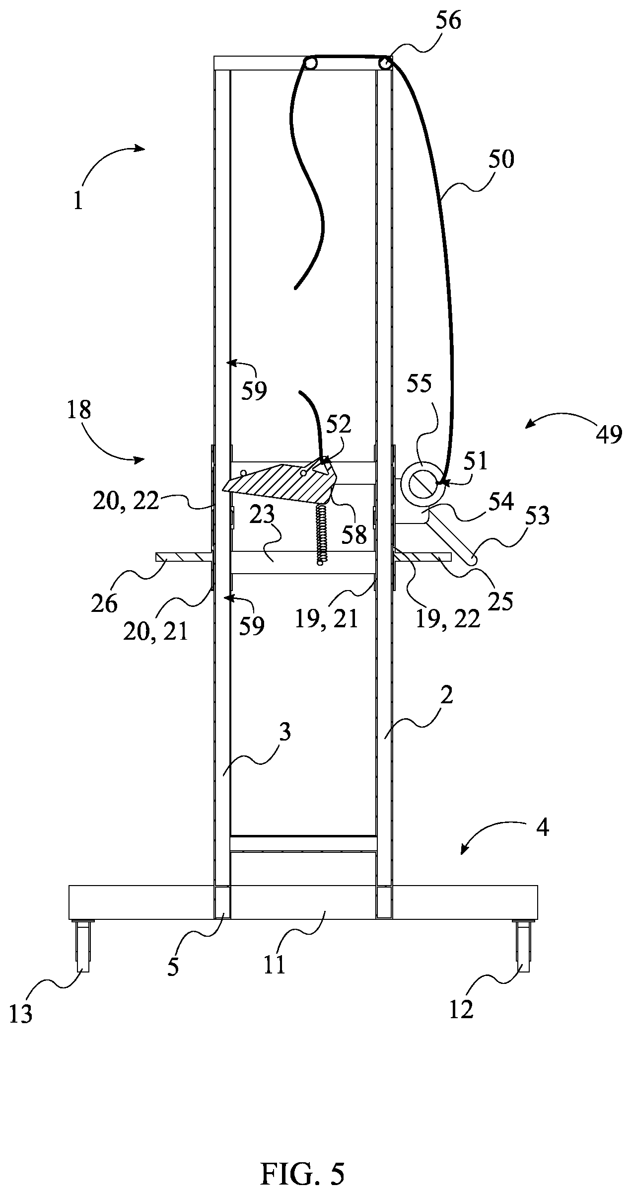 Patent US11787676 Figure 5 – Heavy load lifting system