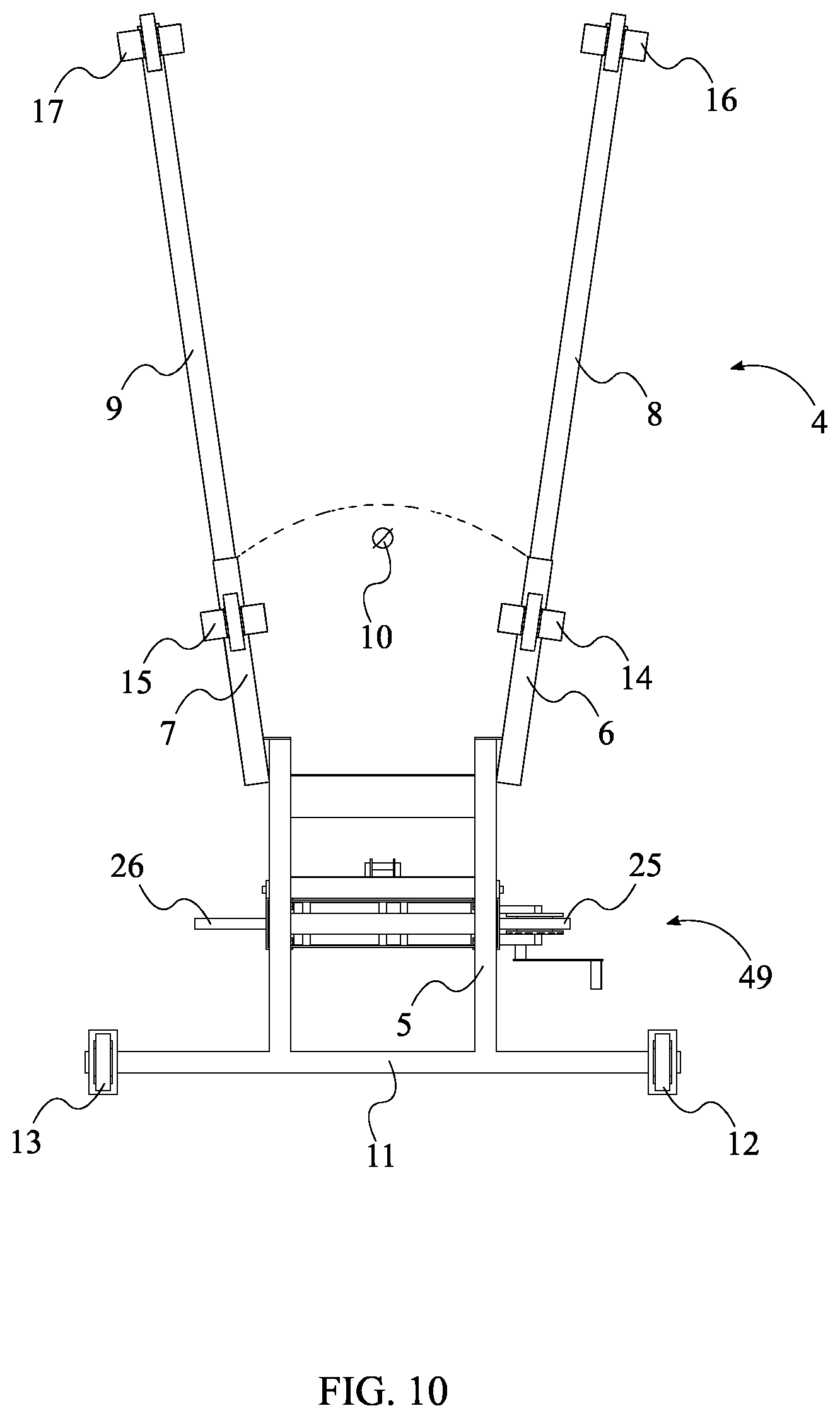 Patent US11787676 Figure 10 – Heavy load lifting system