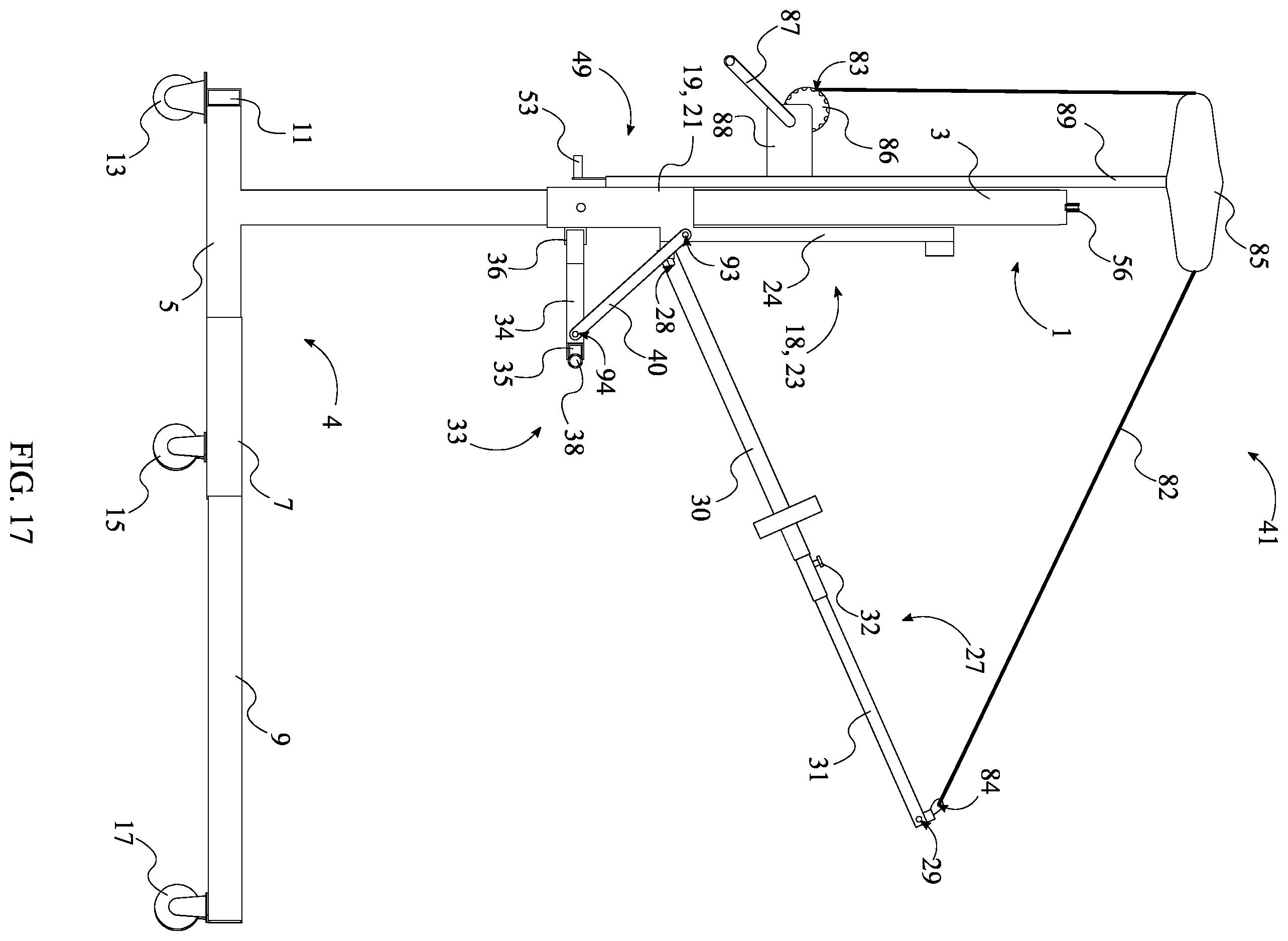 Patent US11787676 Figure 17 – Heavy load lifting system