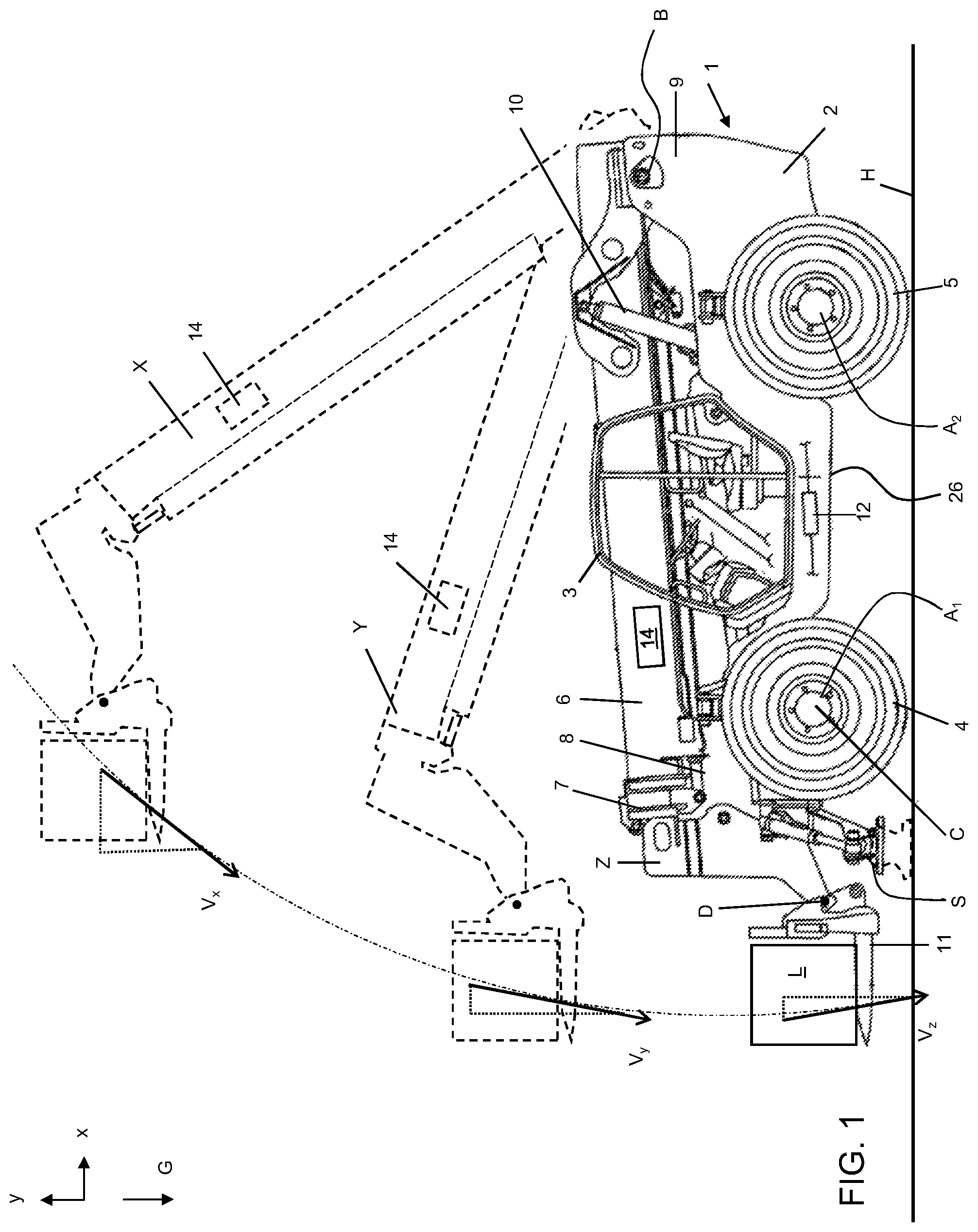 Patent US11787677 Figure 1 – Working machine having an electrical energy storage unit