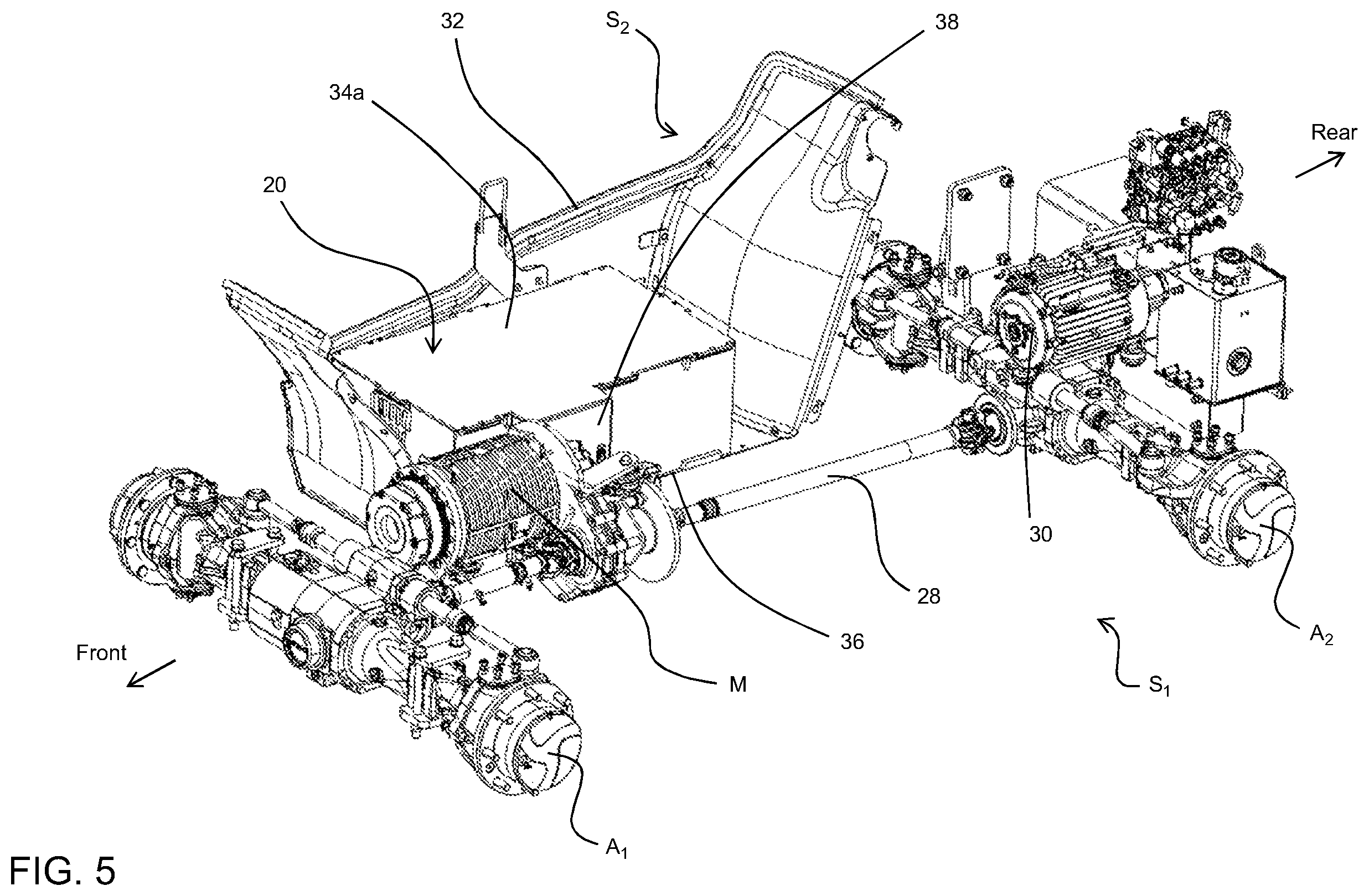 Patent US11787677 Figure 5 – Working machine having an electrical energy storage unit