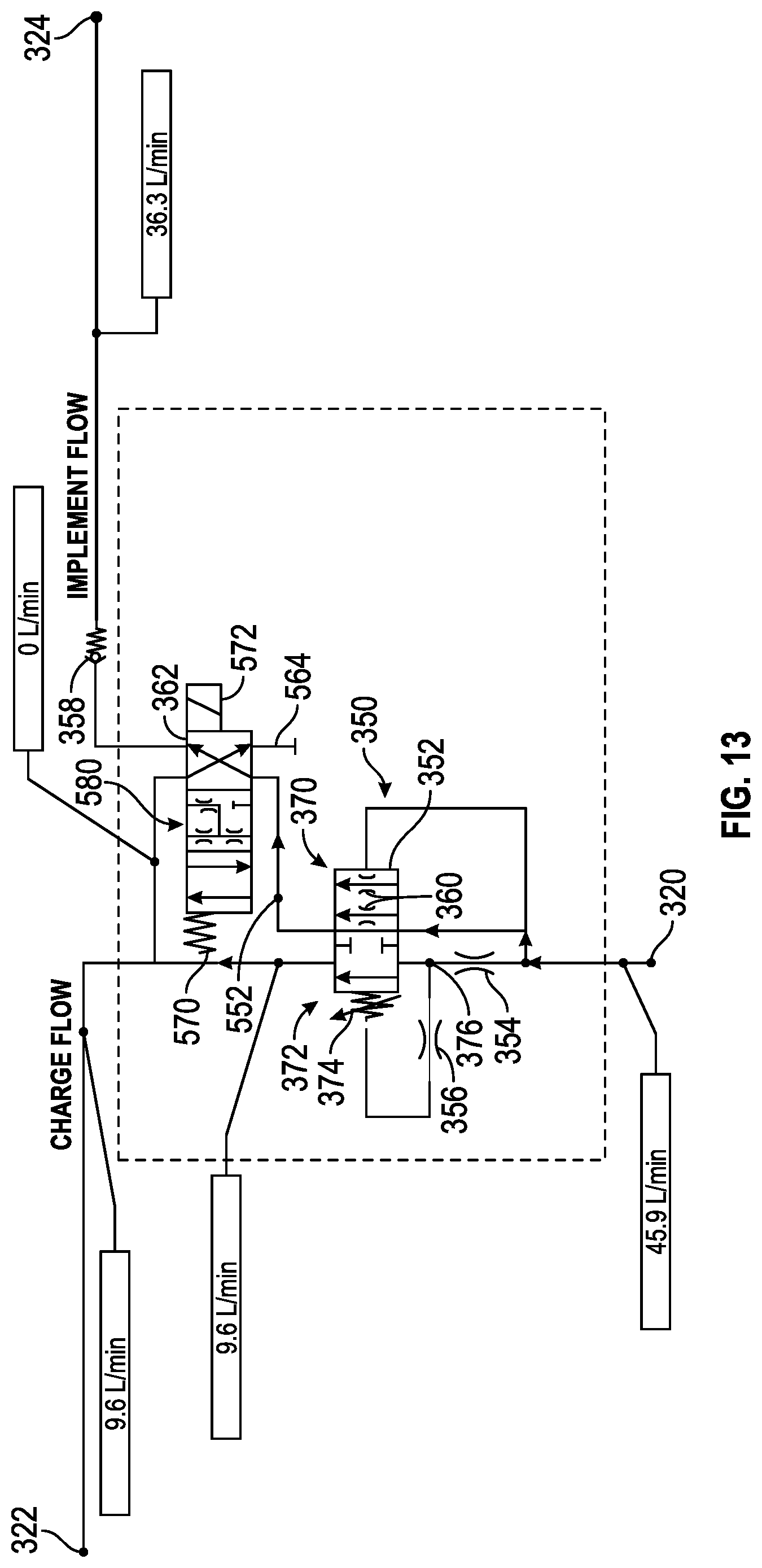 Patent US11787678 Figure 12 – Hydraulic system for a vehicle