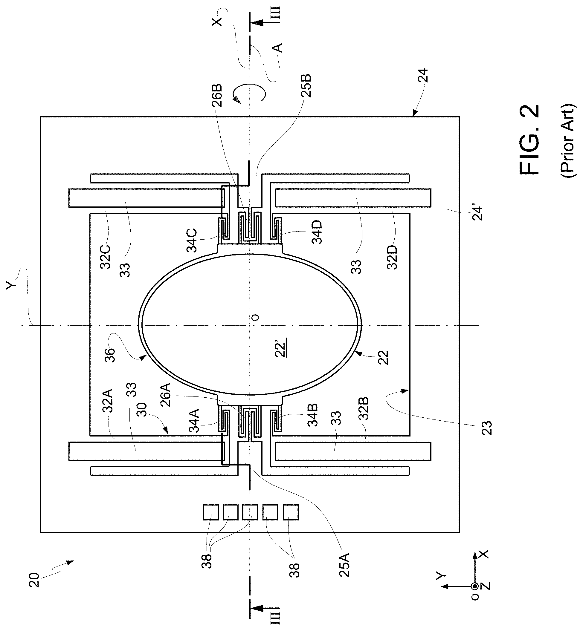 Patent US11787685 Figure 2 – Process for manufacturing an optical microelectromechanical device having a tiltable structure with an antireflective surface