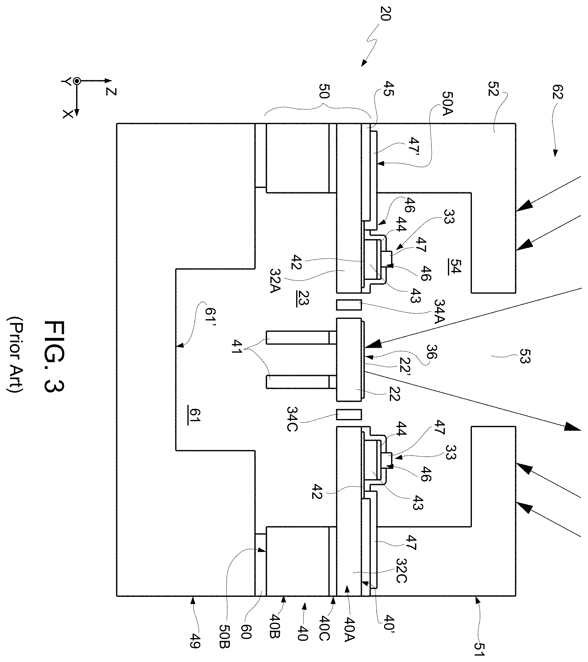 Patent US11787685 Figure 3 – Process for manufacturing an optical microelectromechanical device having a tiltable structure with an antireflective surface