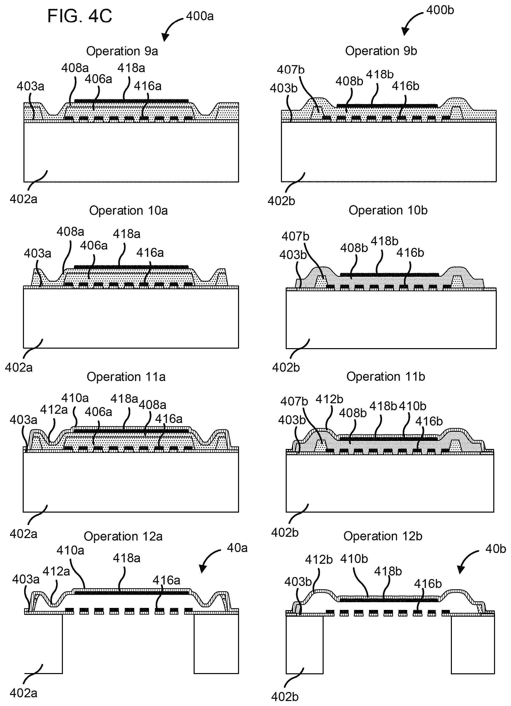 Patent US11787688 Figure 8 – Methods of forming MEMS diaphragms including corrugations