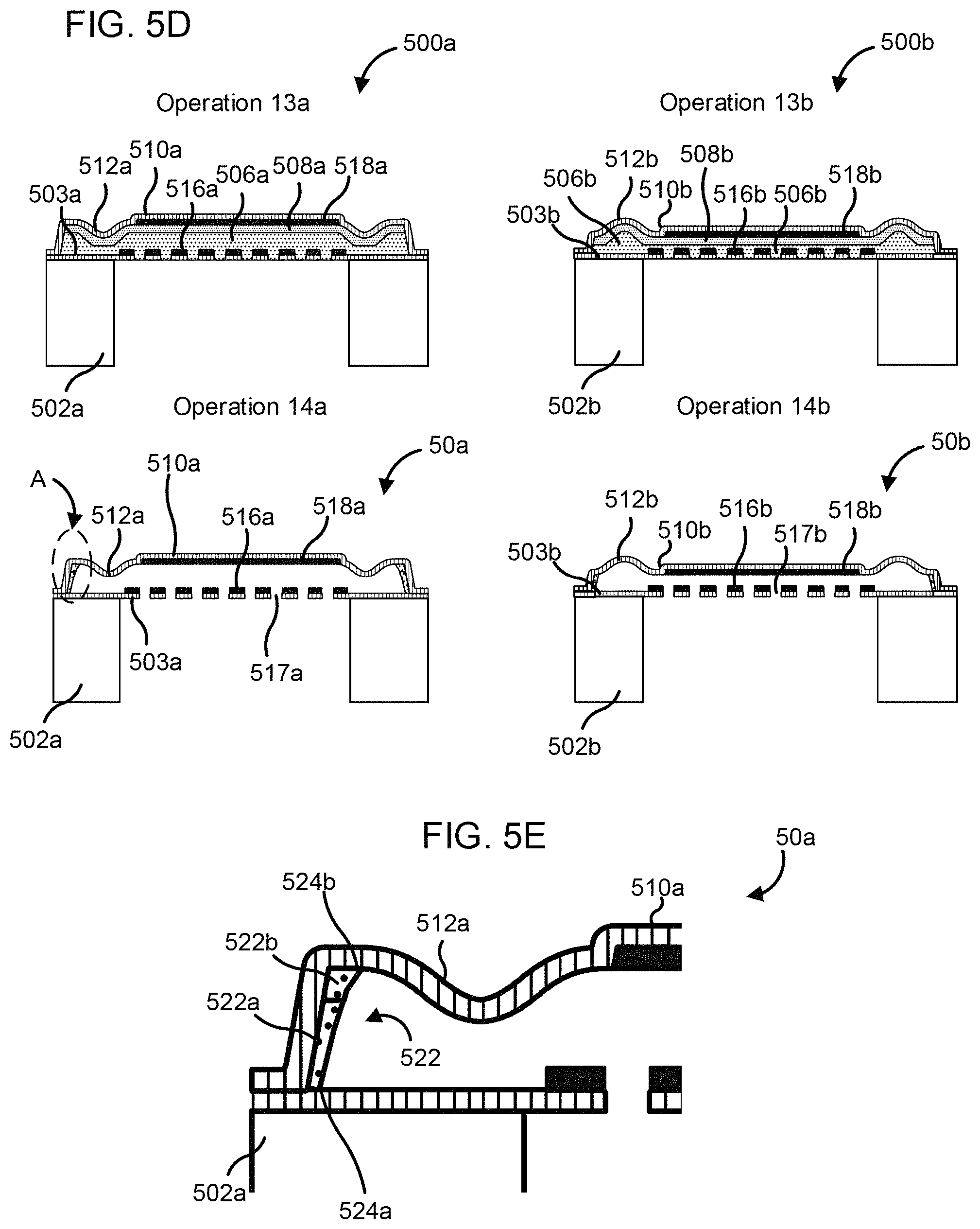 Patent US11787688 Figure 12 – Methods of forming MEMS diaphragms including corrugations