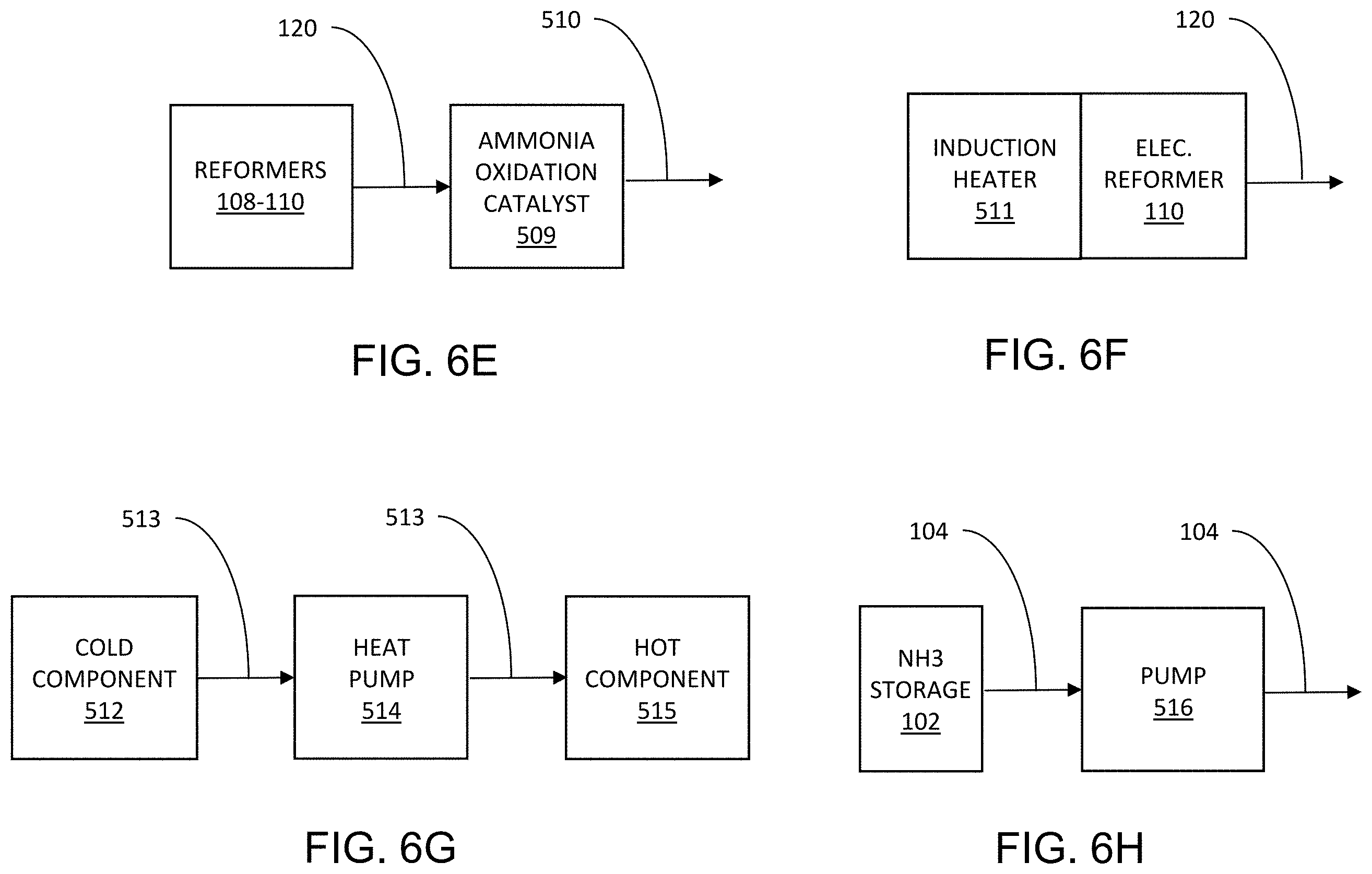 Patent US11787692 Figure 17 – Methods for reforming ammonia