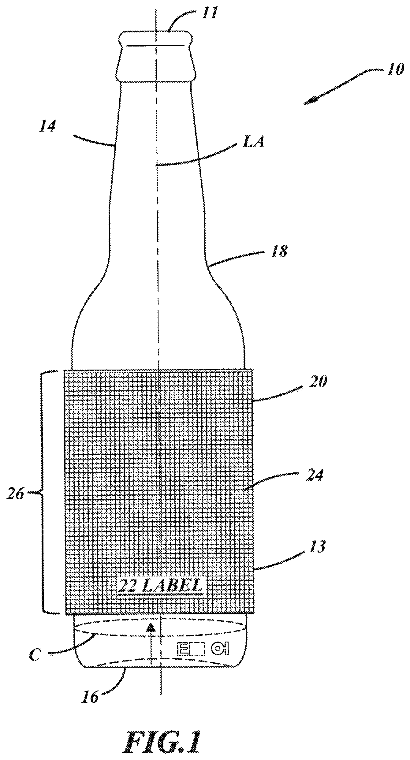 Patent US11787733 Figure 1 – Three-dimensional printing of a porous matrix on a container